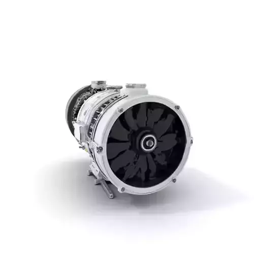 Silver Jet Engine model pack Low-poly 3D model