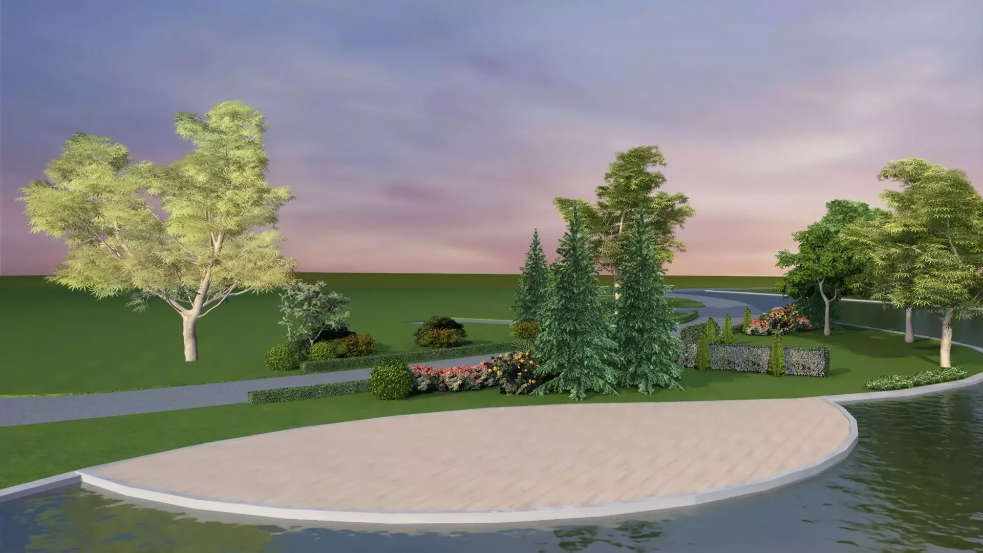 Park Set 3D model_38