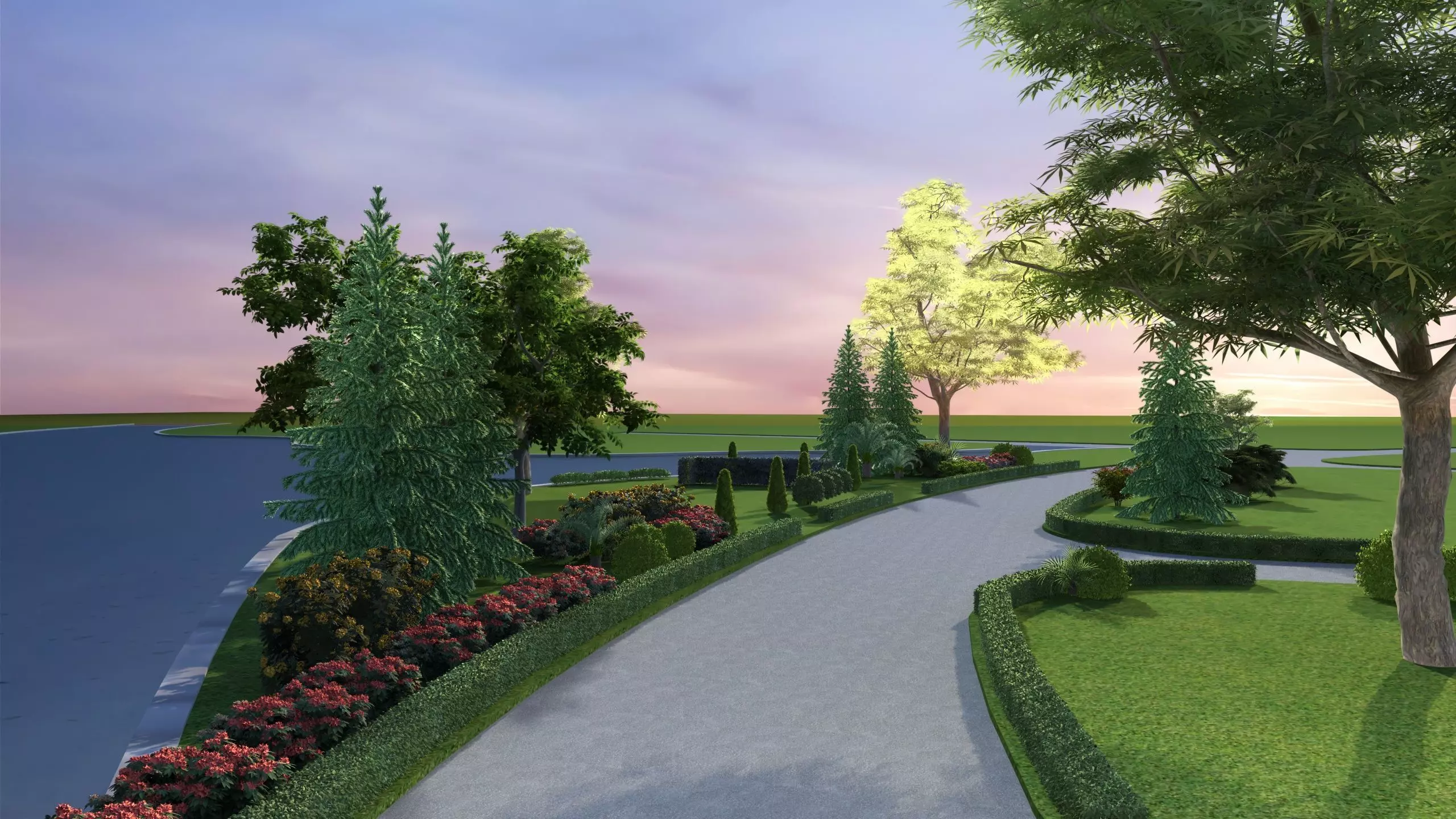 Park Set 3D model_5