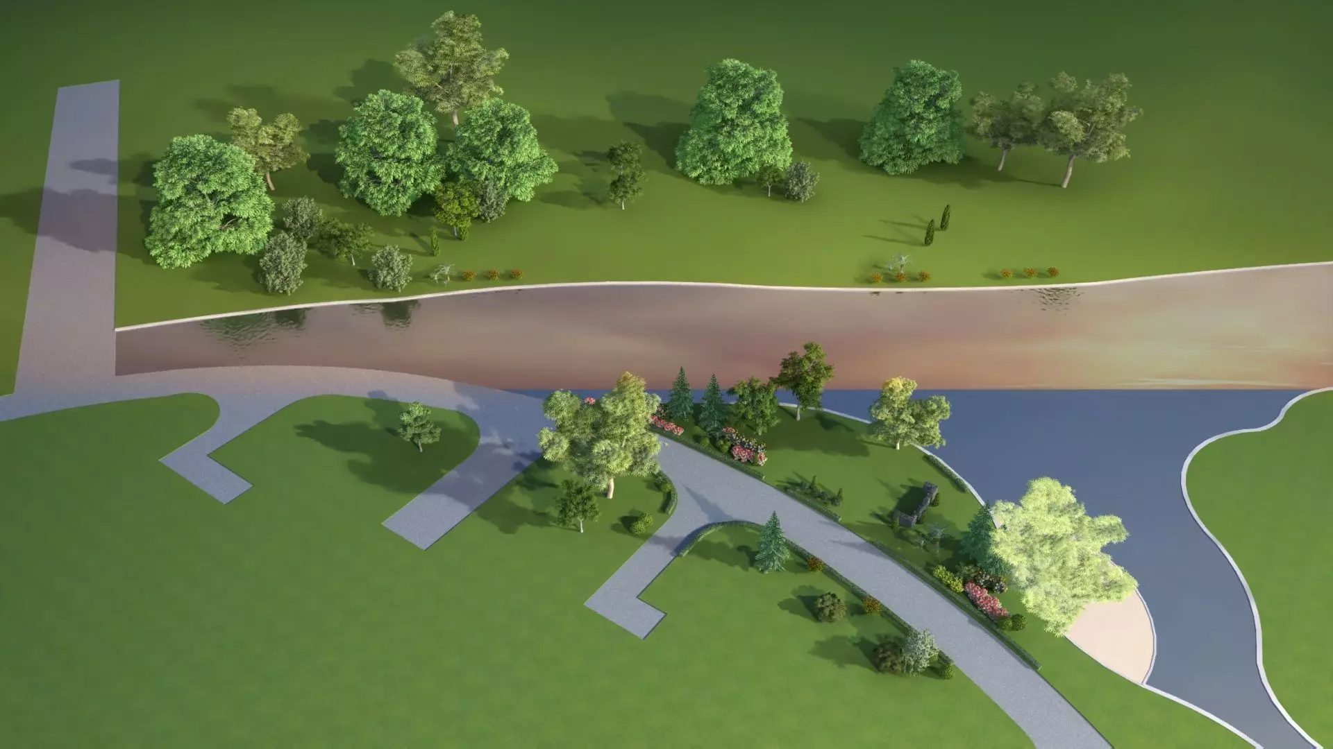 Park Set 3D model_13