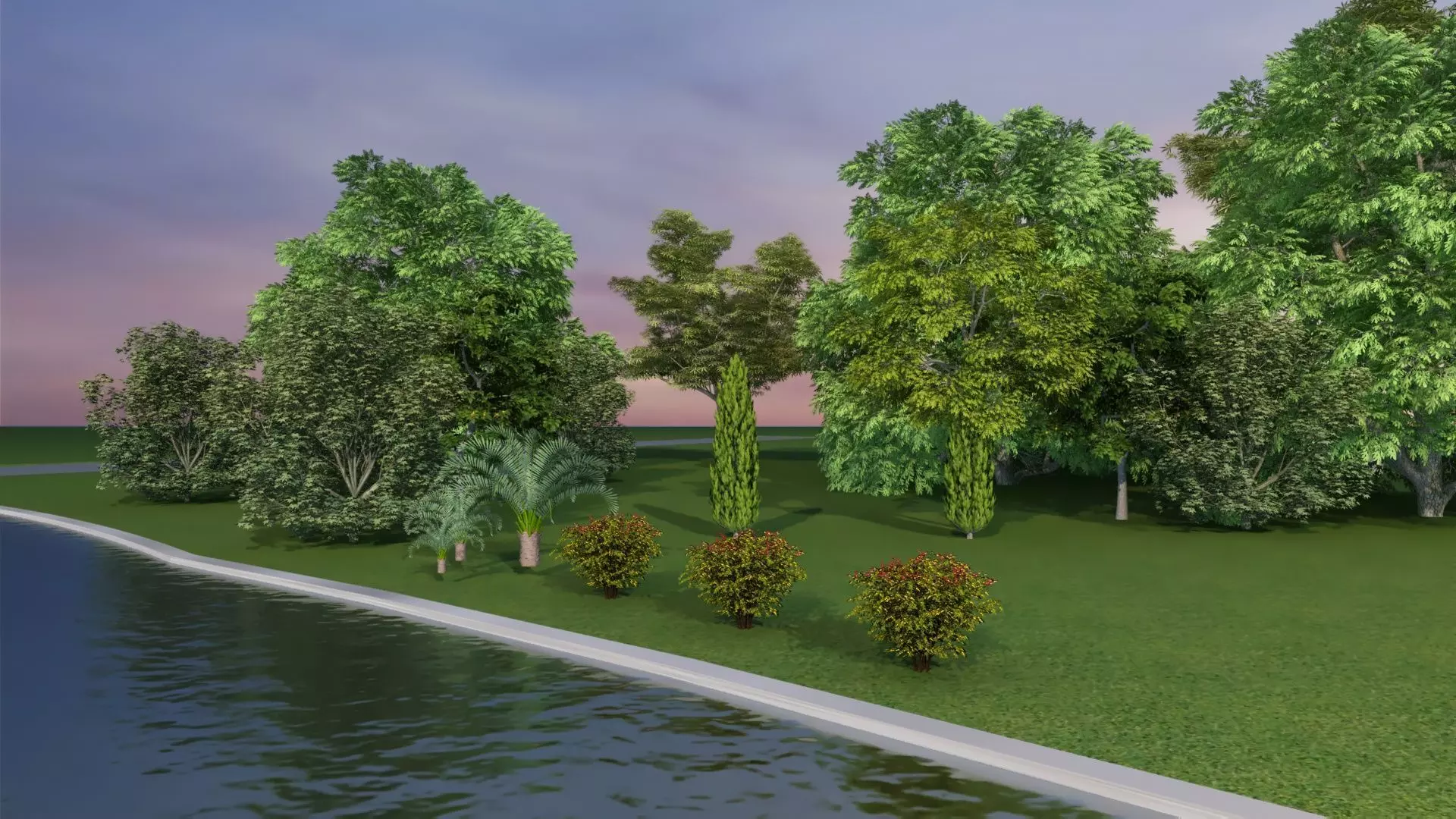 Park Set 3D model_12