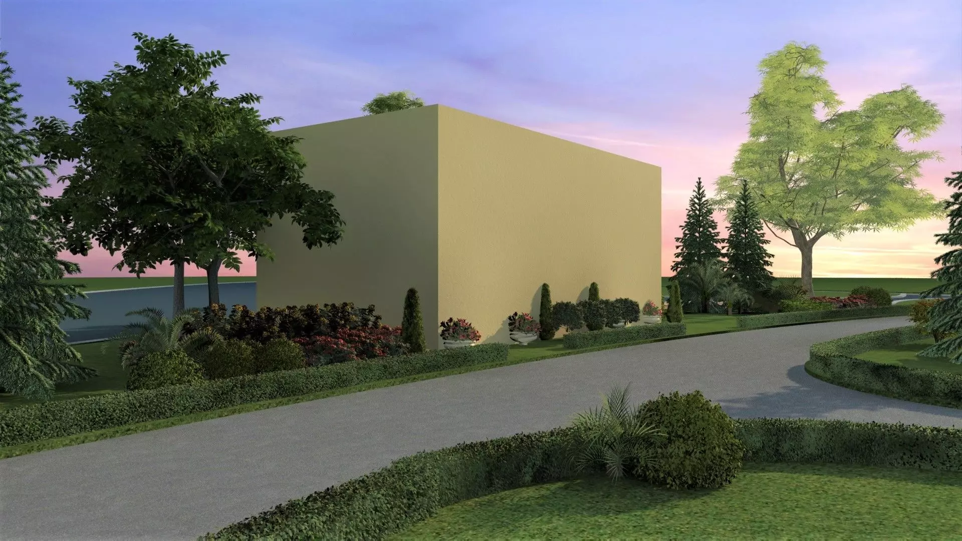 Park Set 3D model_16