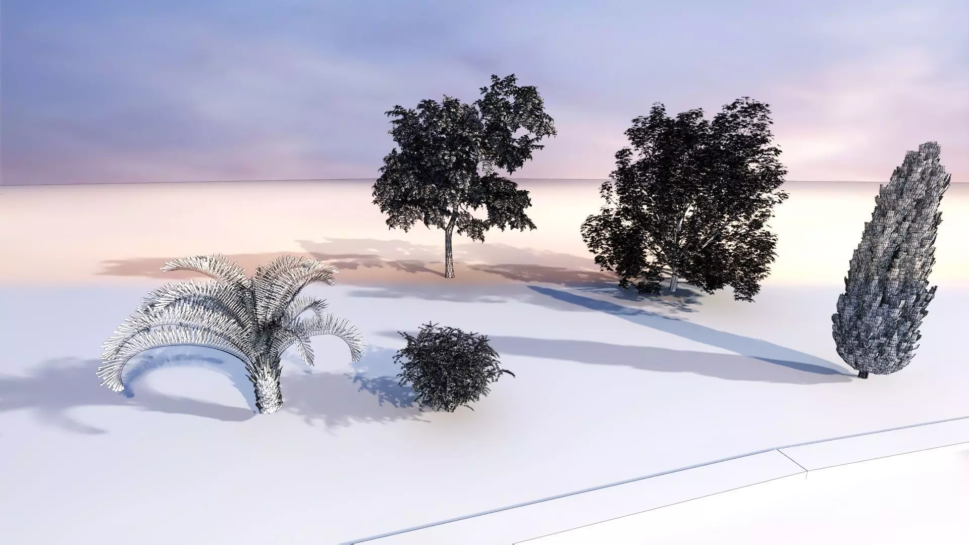 Park Set 3D model_22