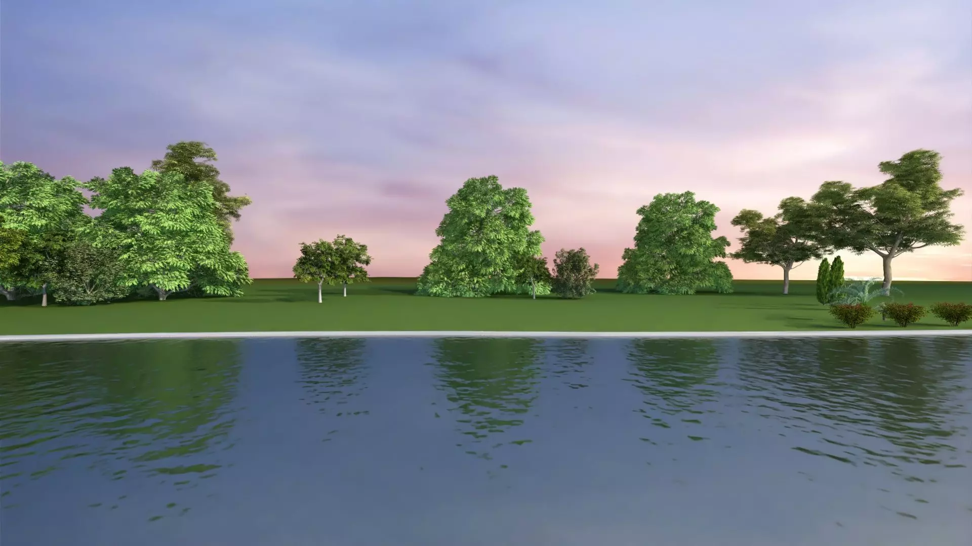 Park Set 3D model_11