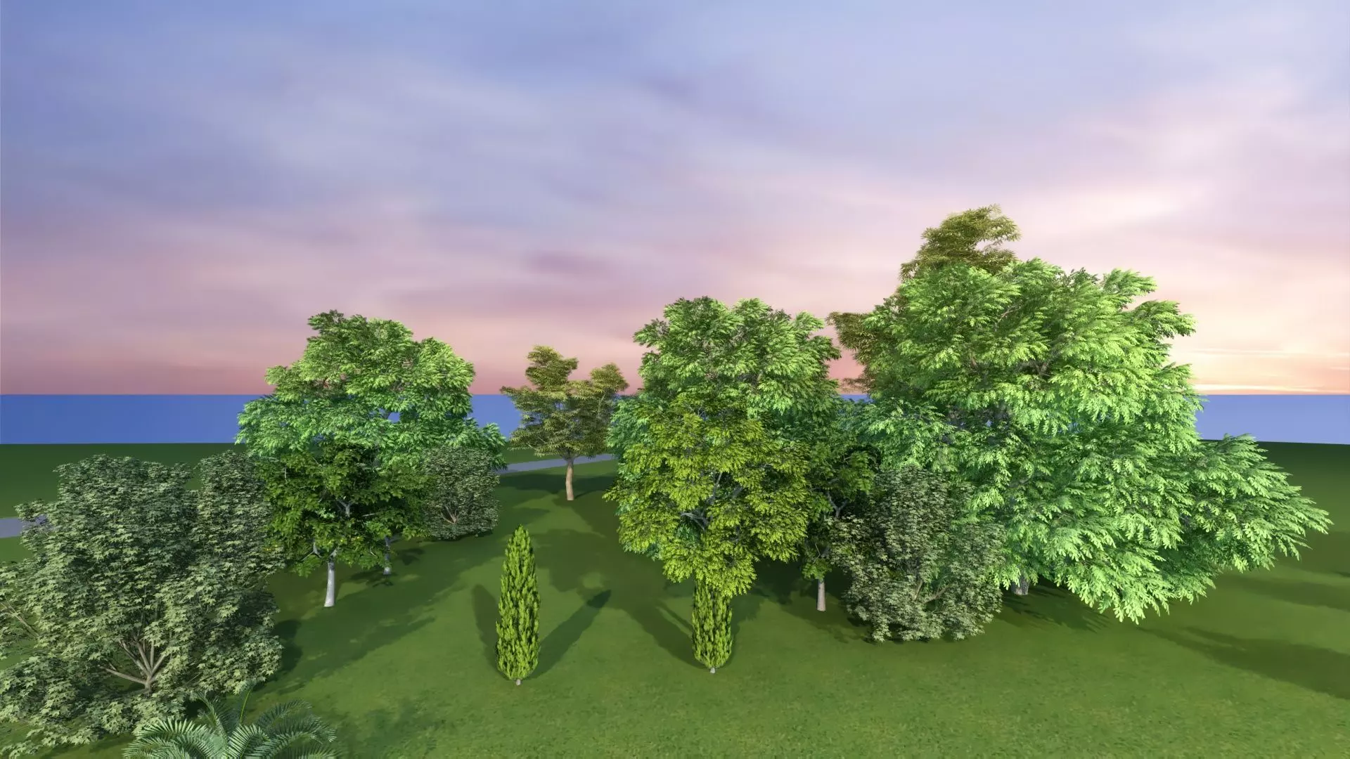 Park Set 3D model_17