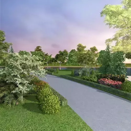 Park Set 3D model