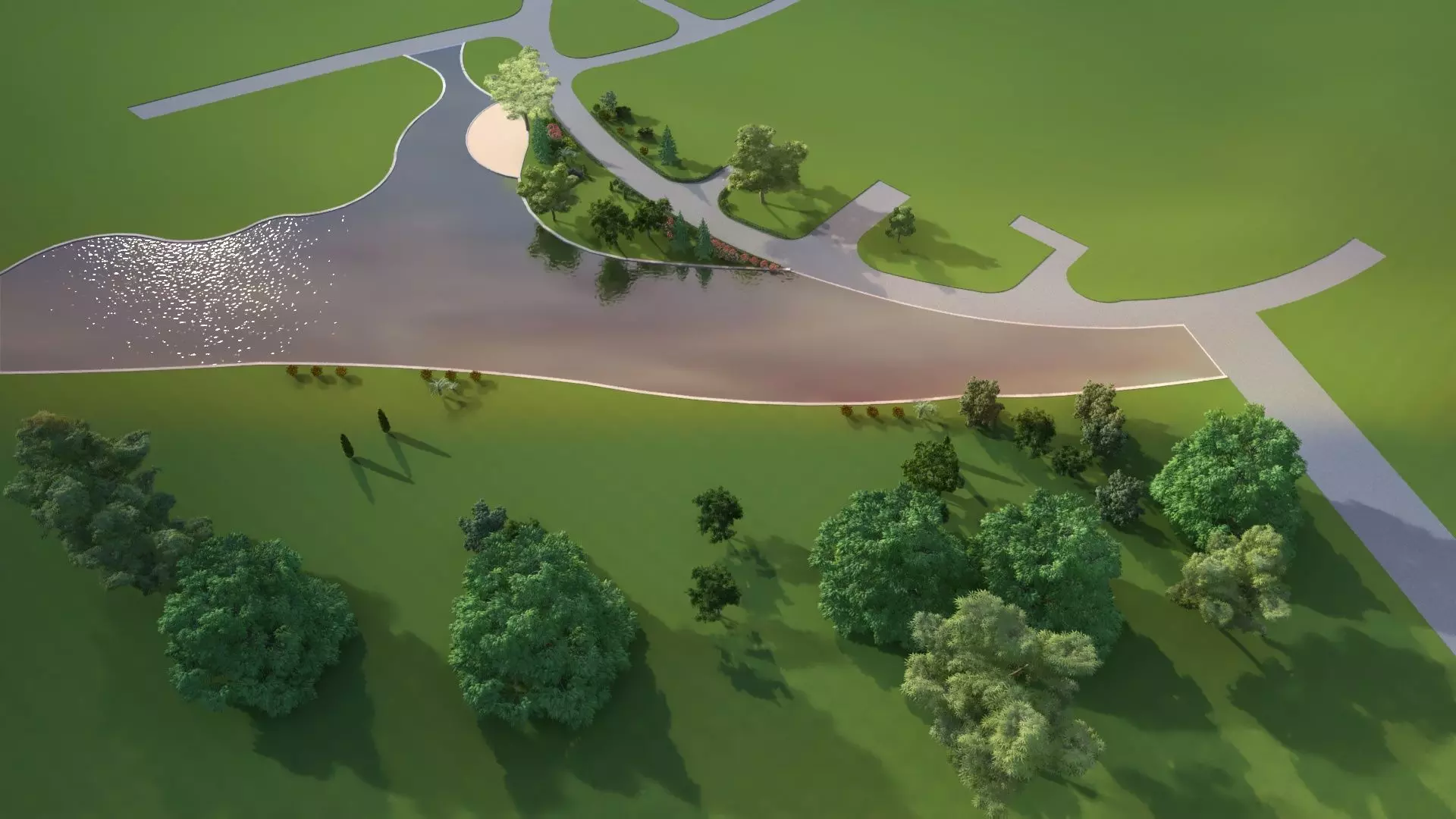 Park Set 3D model_45