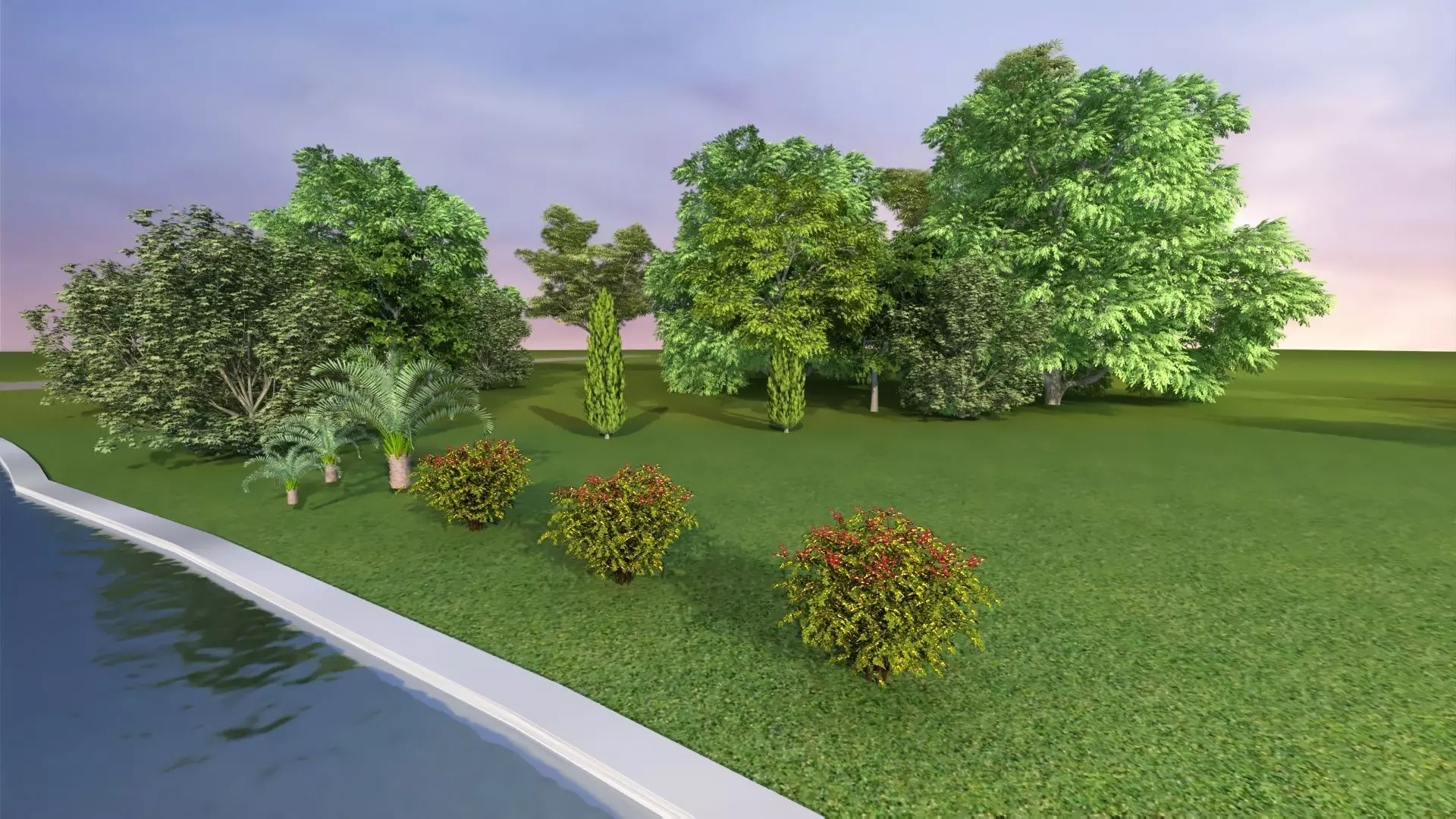 Park Set 3D model_18