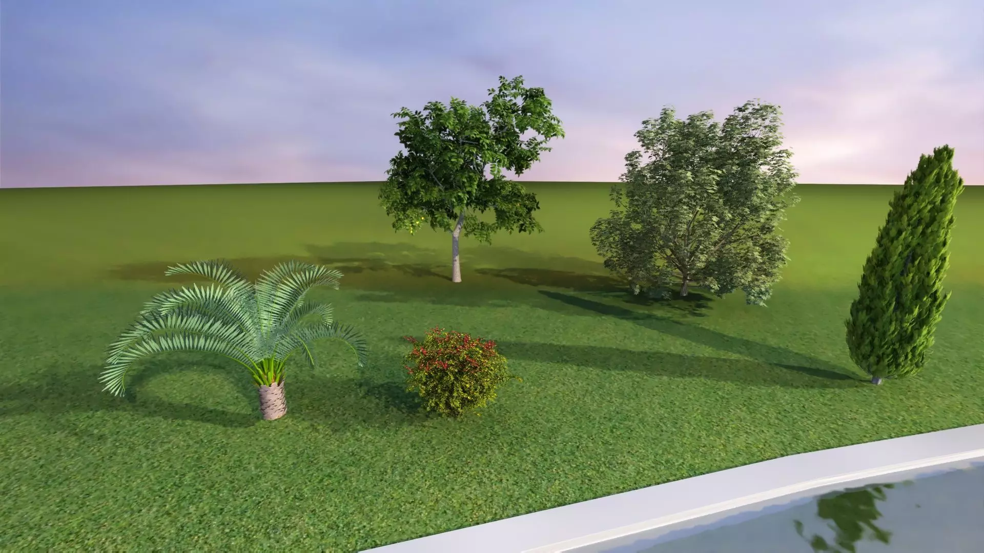 Park Set 3D model_21