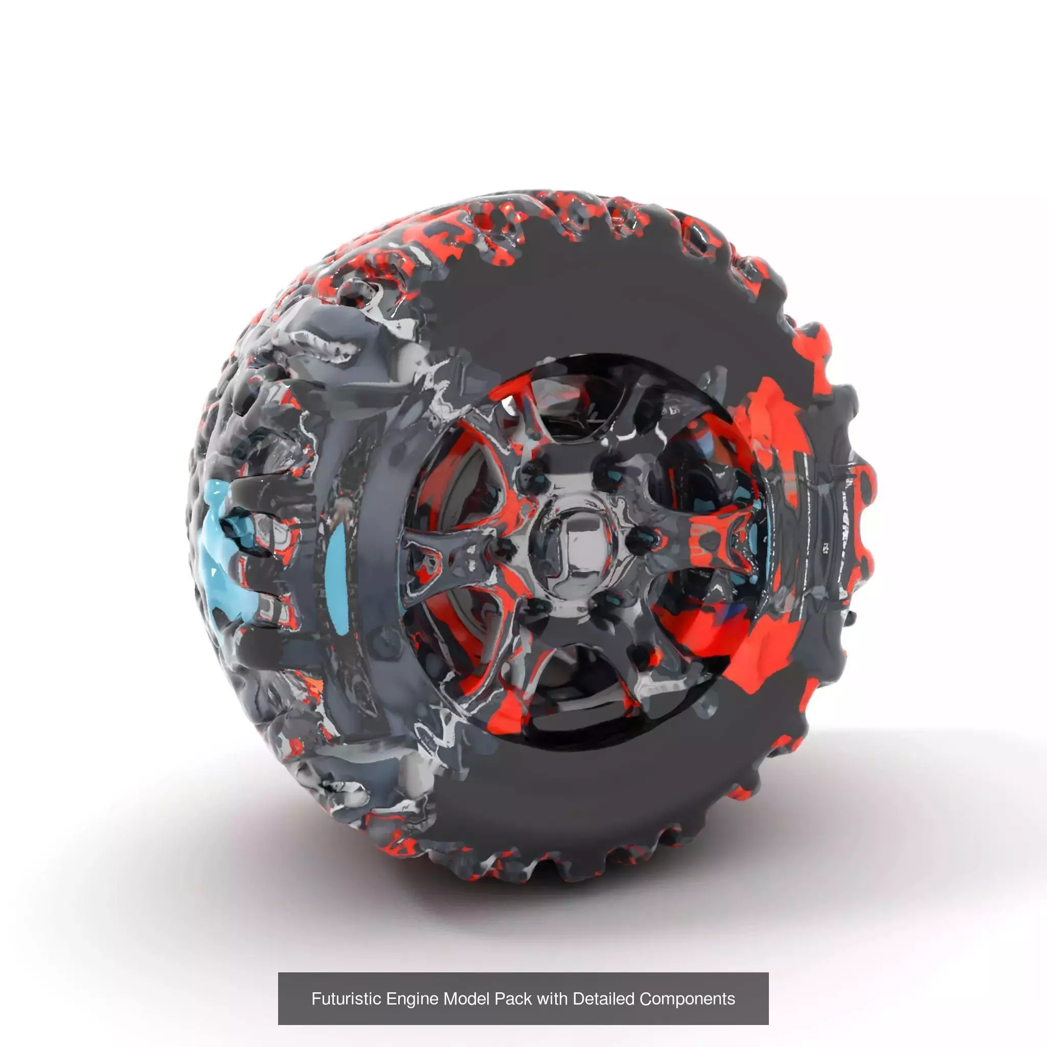 Futuristic Vacuum Engine Models 3D Model Collection_53