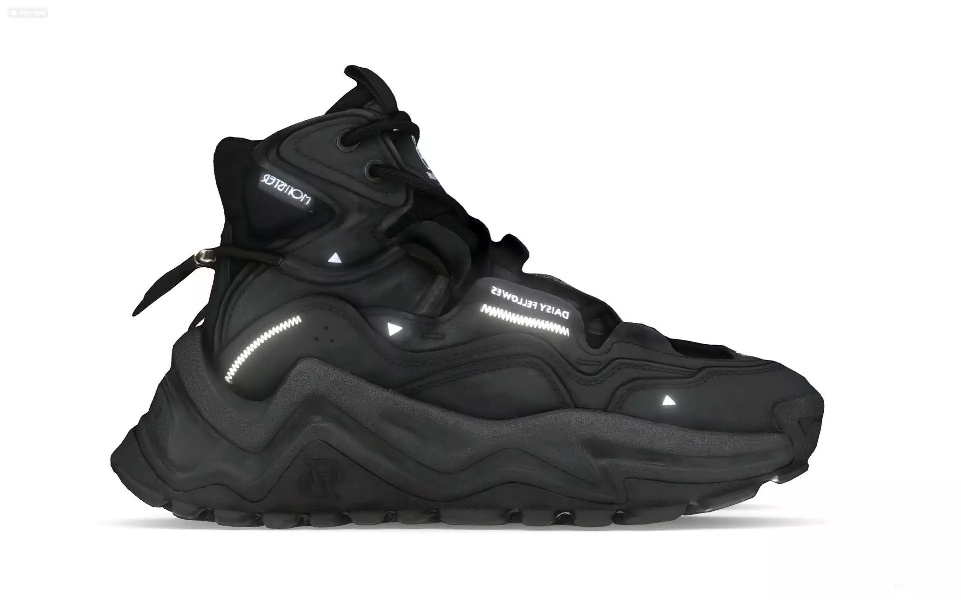 cyberpunk techwear sneaker trainer scifi future sneaker 31 Low-poly 3D model_2