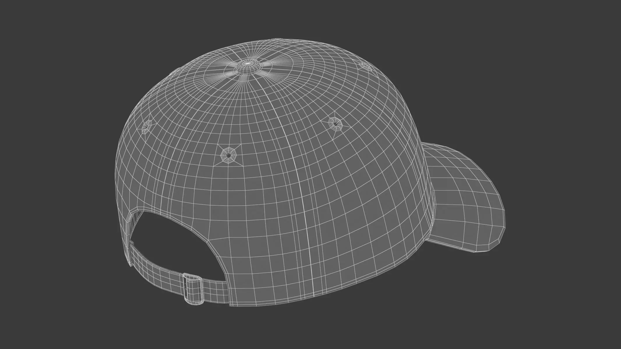 Baseball Cap 3D model_14