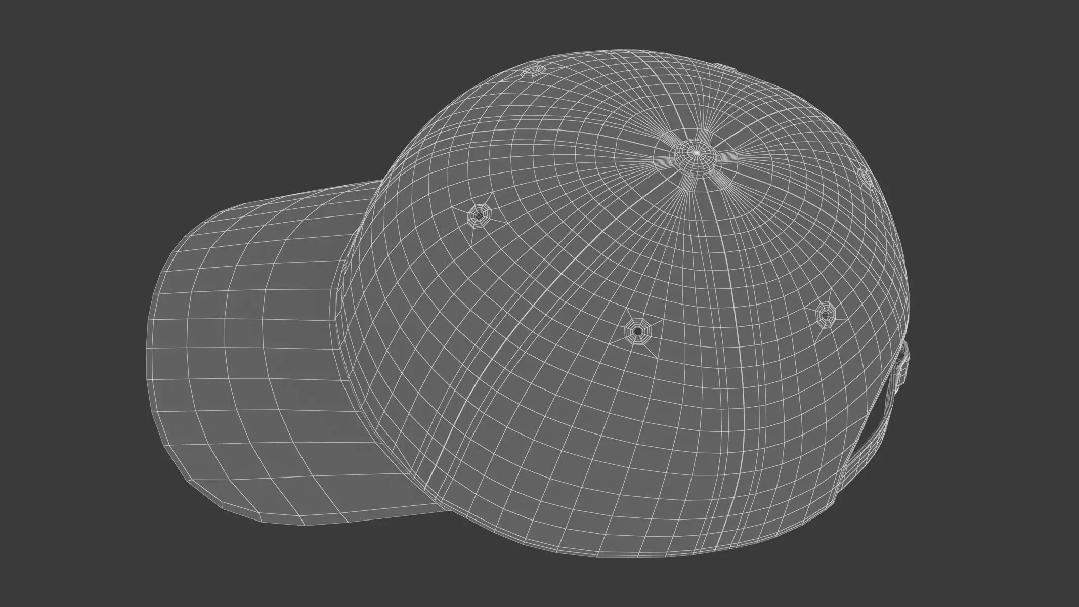 Baseball Cap 3D model_15