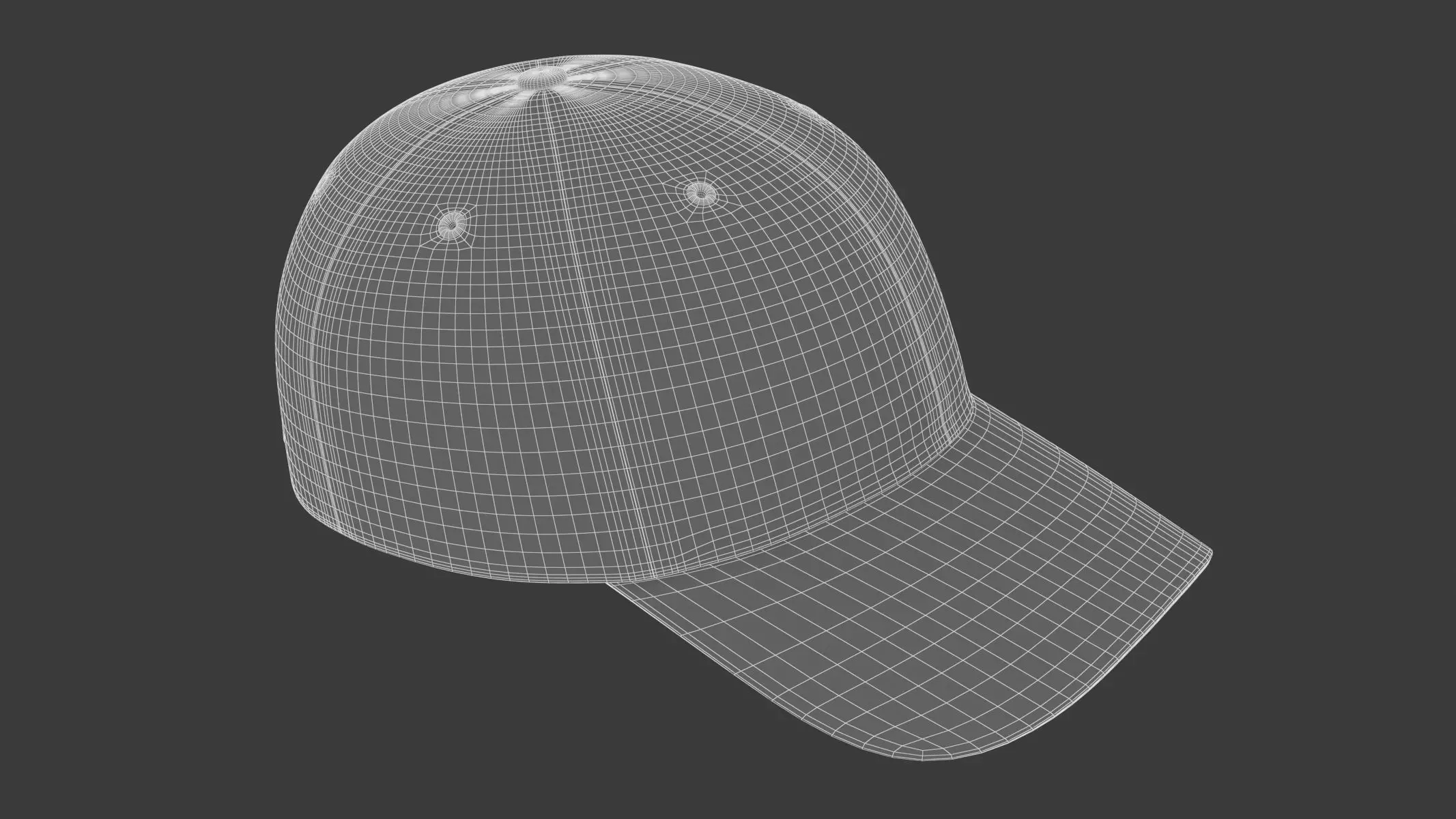 Baseball Cap 3D model_2