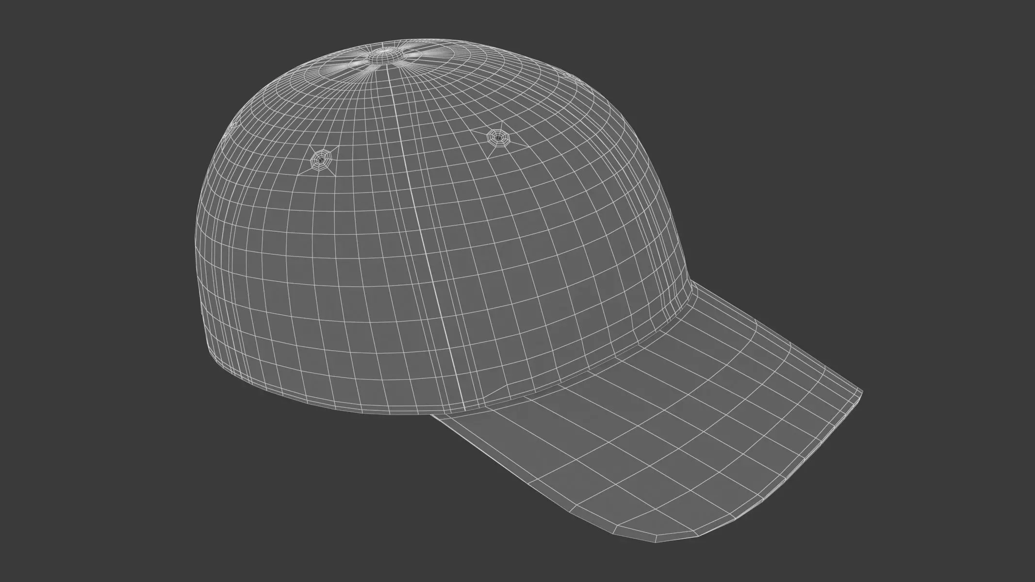 Baseball Cap 3D model_1