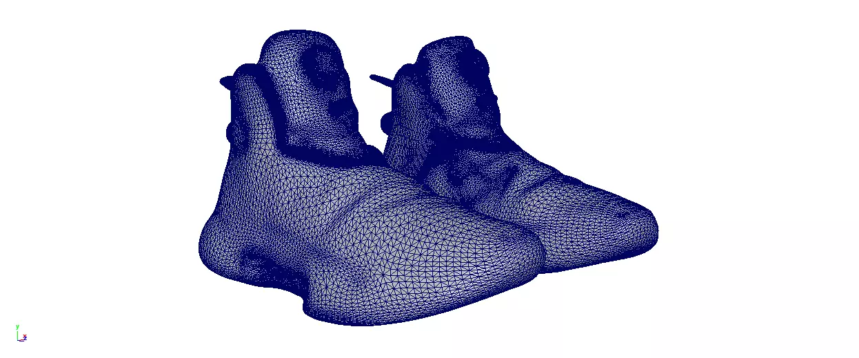 cyberpunk techwear sneaker trainer scifi future sneaker 45 Low-poly 3D model_5