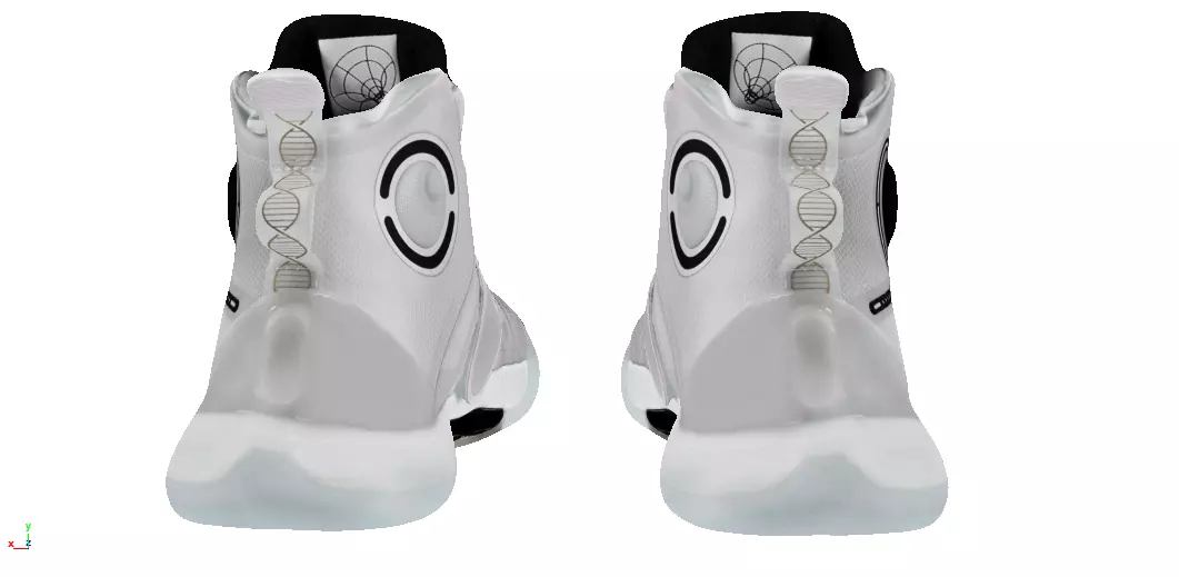 cyberpunk techwear sneaker trainer scifi future sneaker 45 Low-poly 3D model_2