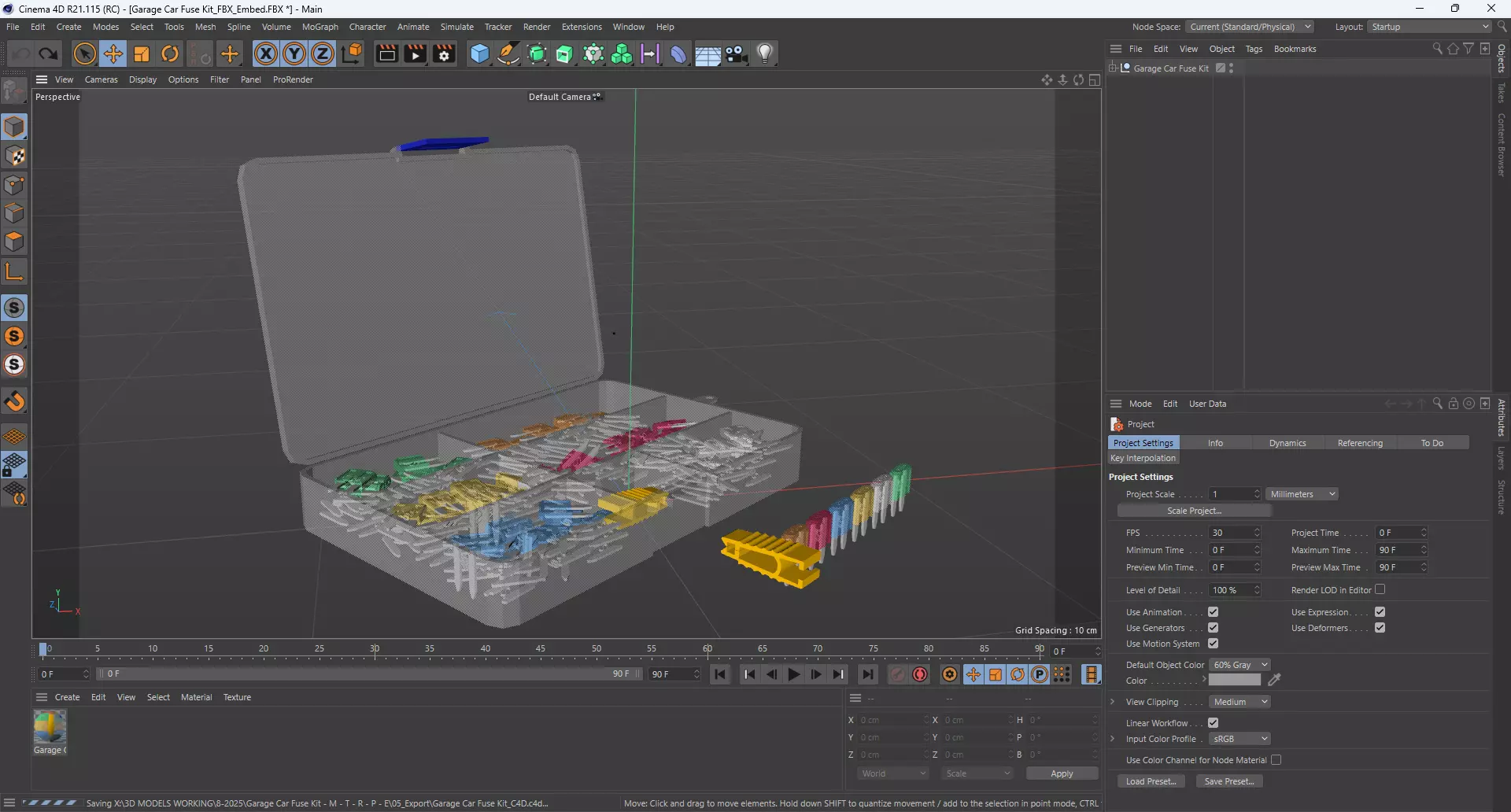 Garage Car Fuse Kit 3D model_10