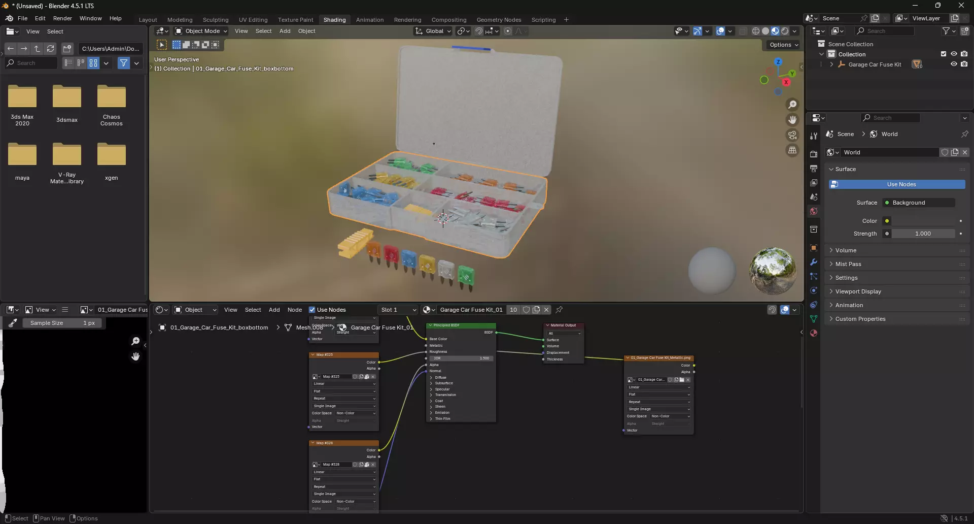 Garage Car Fuse Kit 3D model_9
