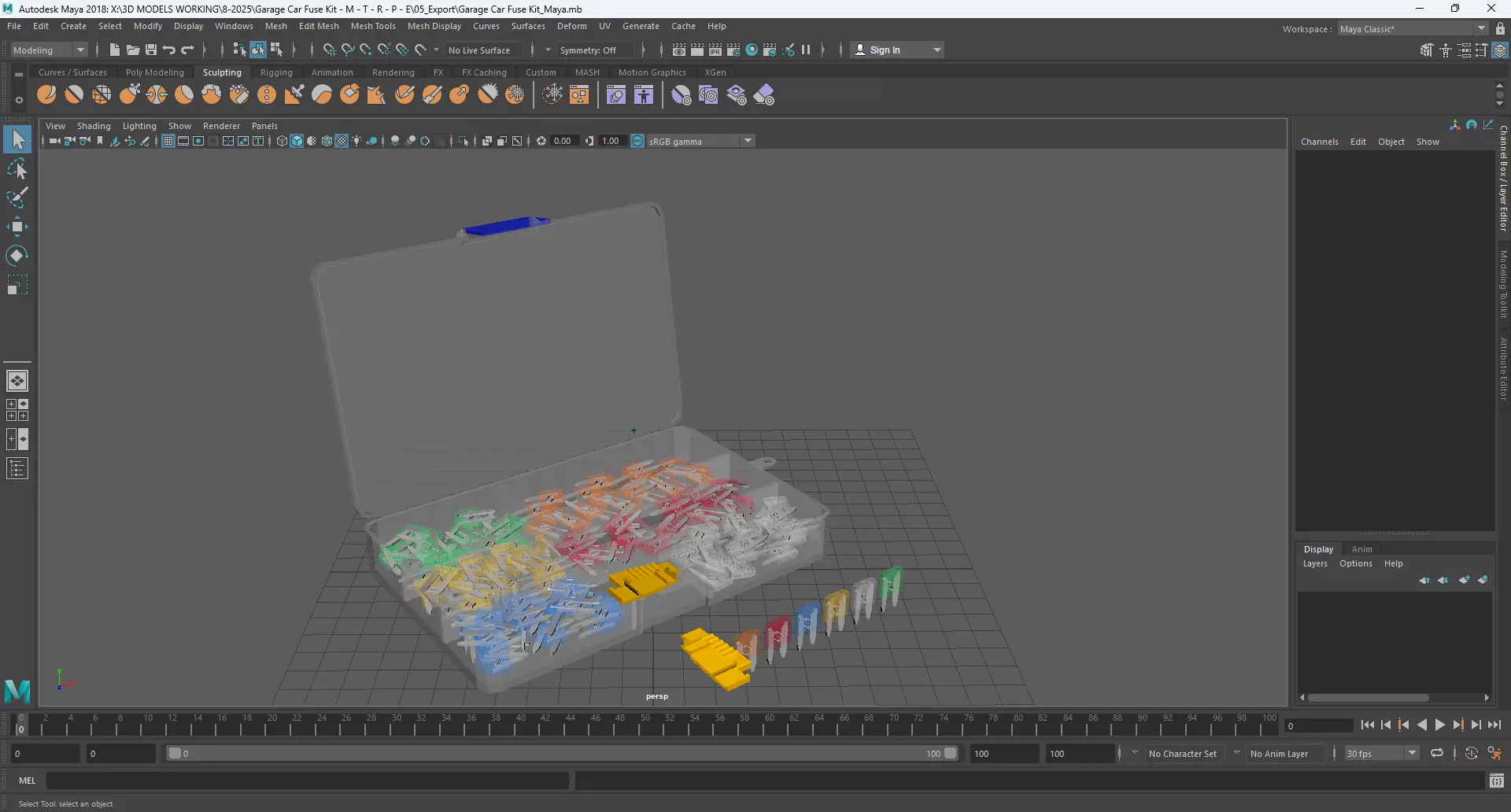 Garage Car Fuse Kit 3D model_11