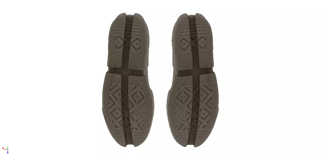 Feng chen wang x Converse Chuck Taylor 1970 Low-poly 3D model_4