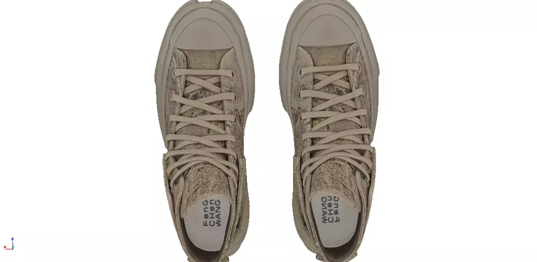 Feng chen wang x Converse Chuck Taylor 1970 Low-poly 3D model_3