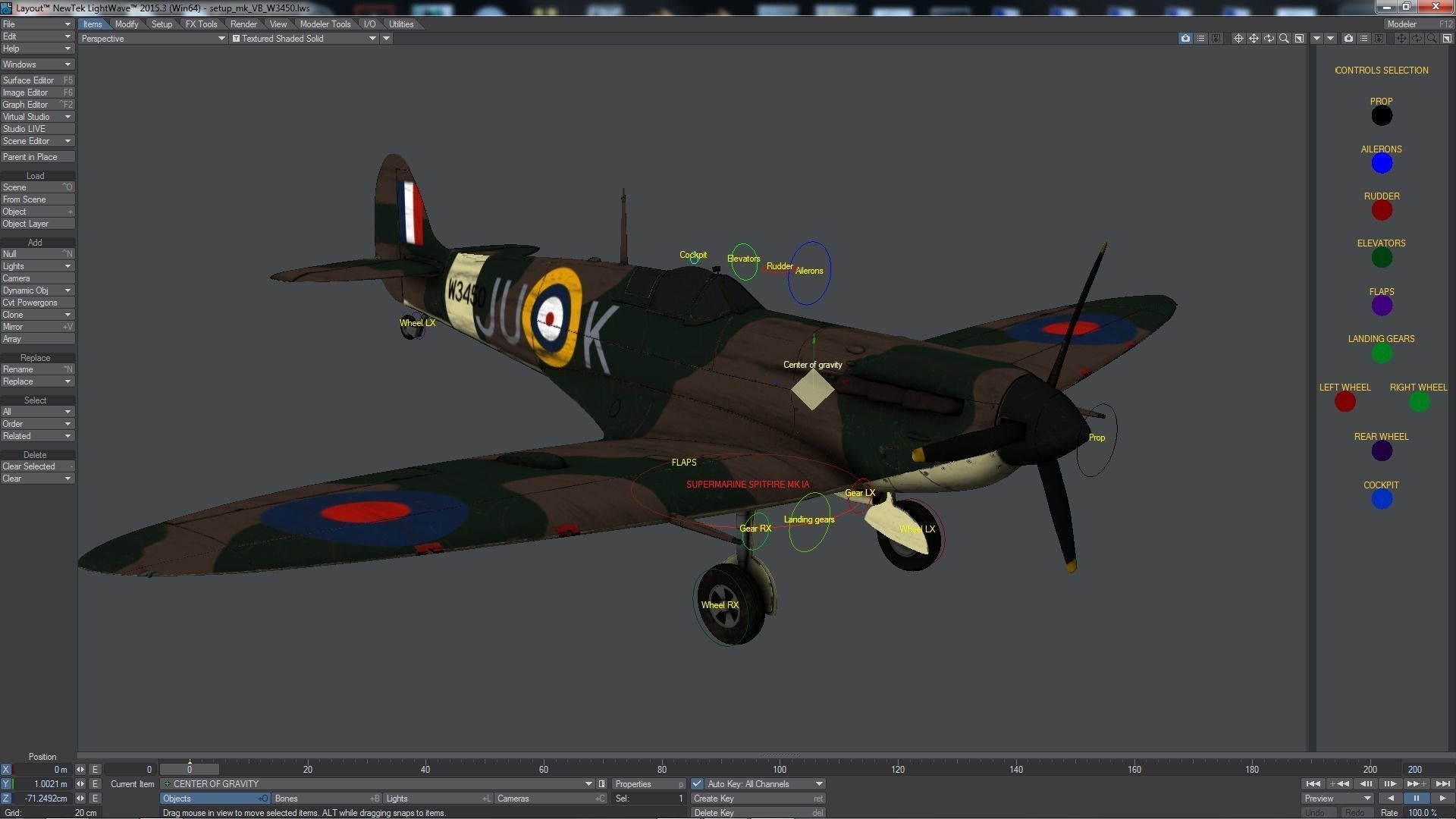 SPITFIRE MK VB 111st Squadron Low-poly 3D model_29