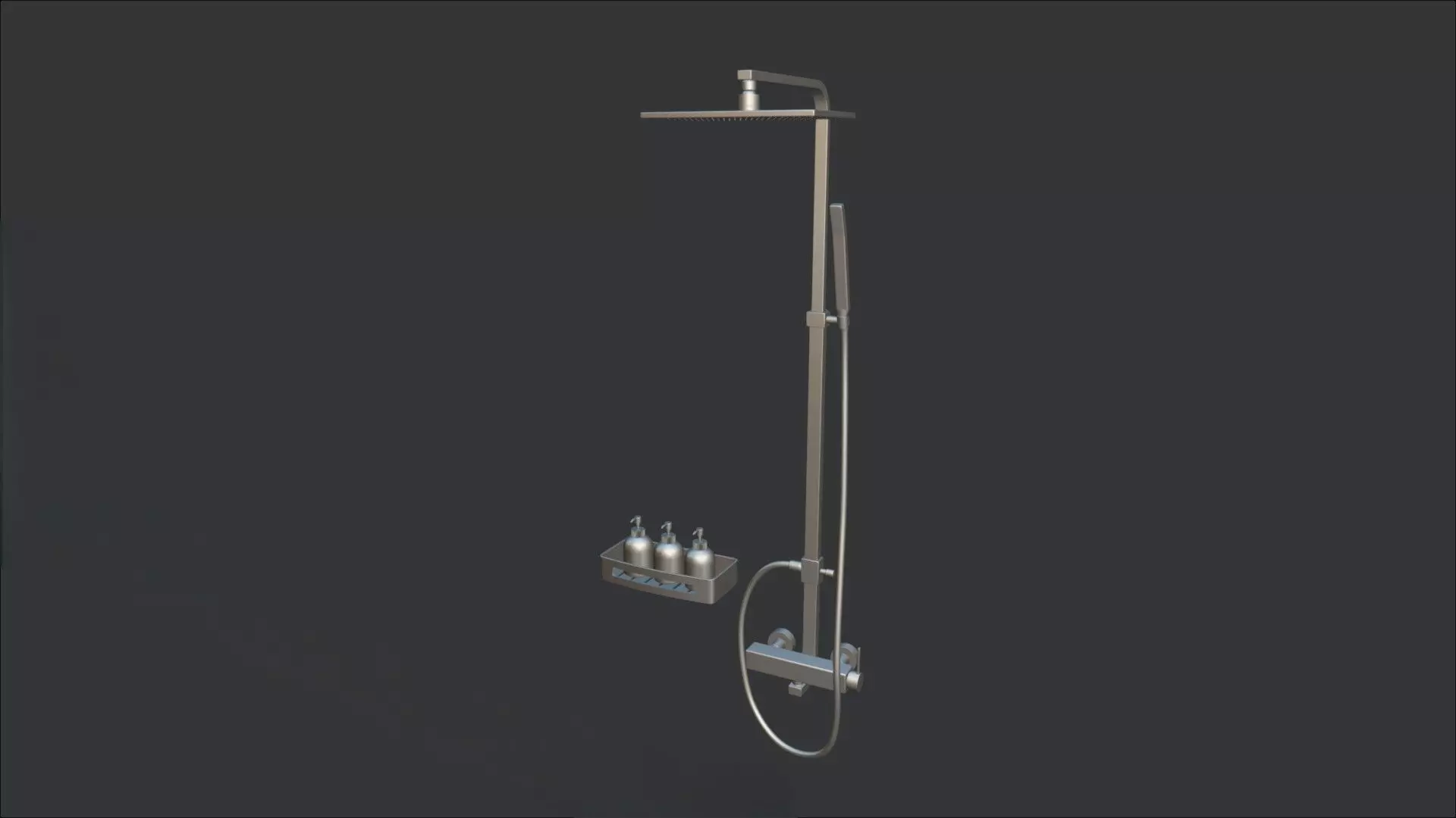 Shower And Storage Set 3D model_6