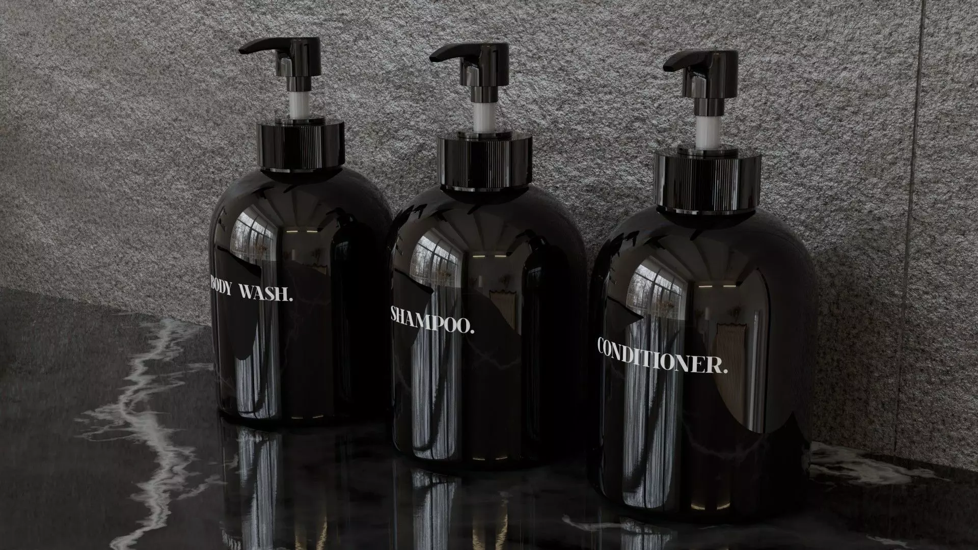 Shower And Storage Set 3D model_3