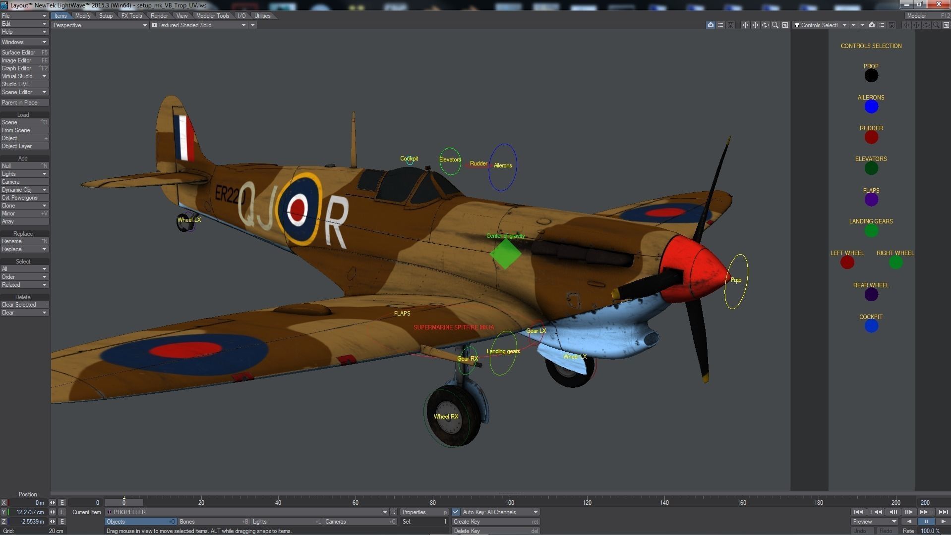 SPITFIRE MK VB TROP 92nd Squadron Low-poly 3D model_30