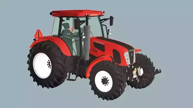 Farm Tractor X2 4115M 3D Model