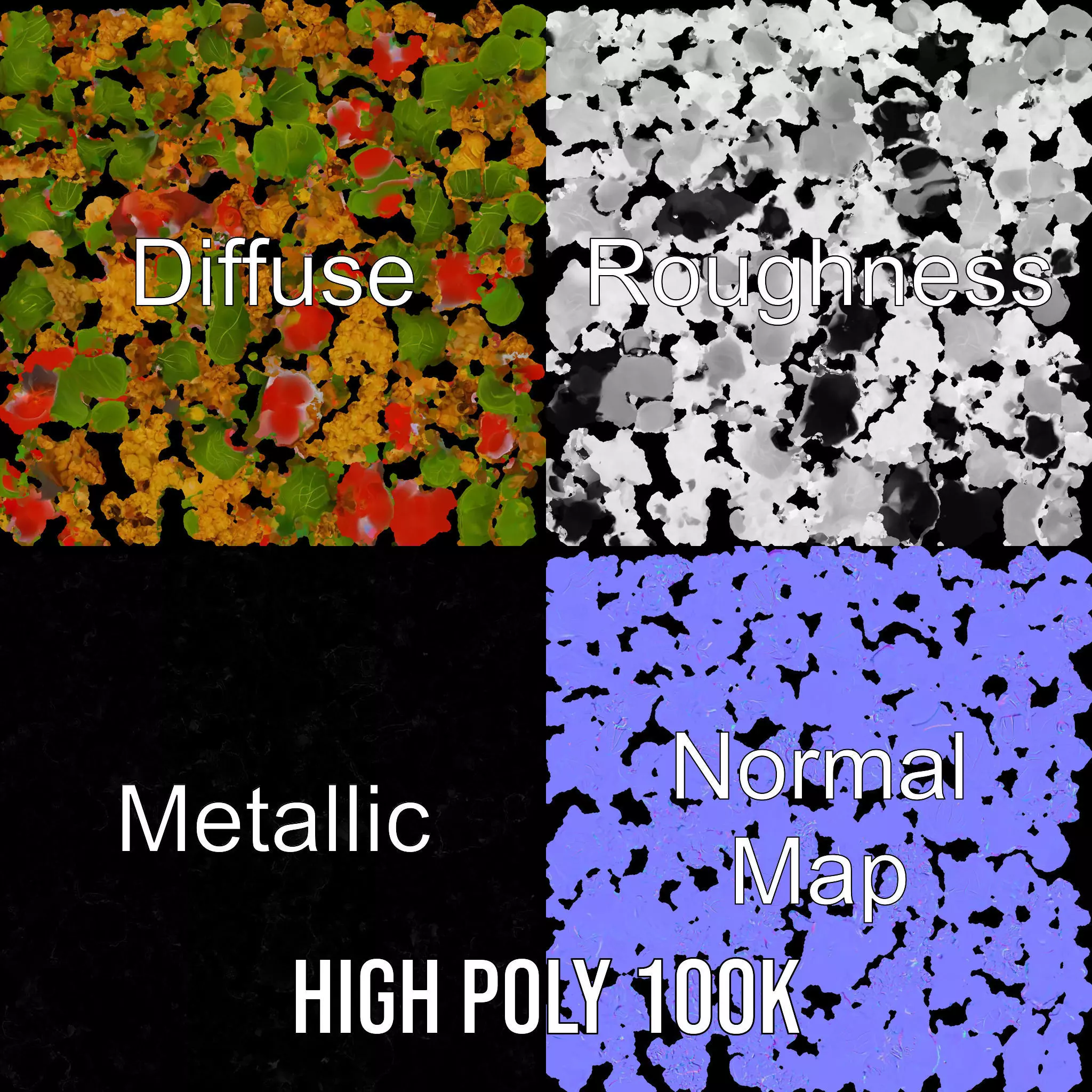 Vibrant Bulgur Salad model pack Low-poly 3D model_3