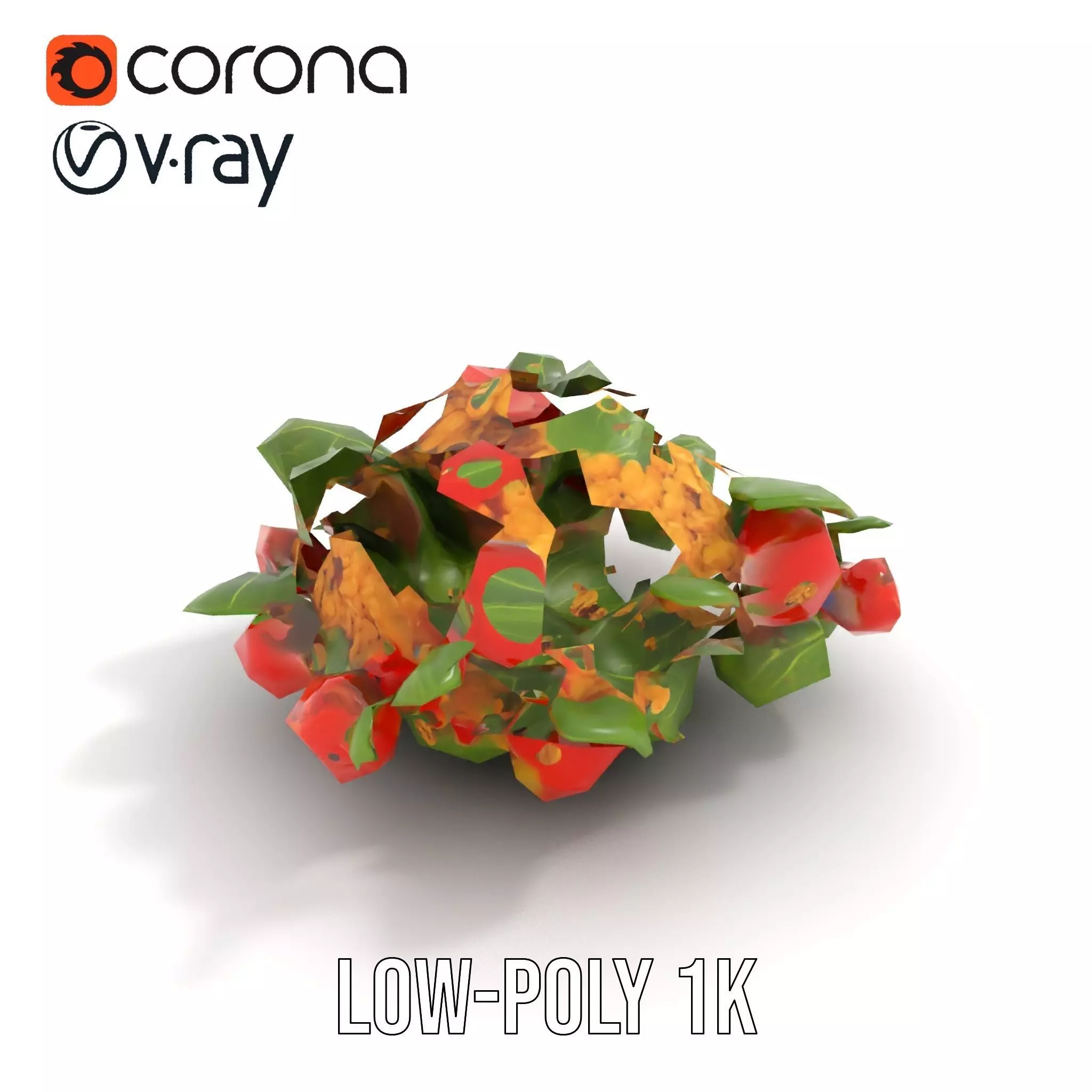 Vibrant Bulgur Salad model pack Low-poly 3D model_9