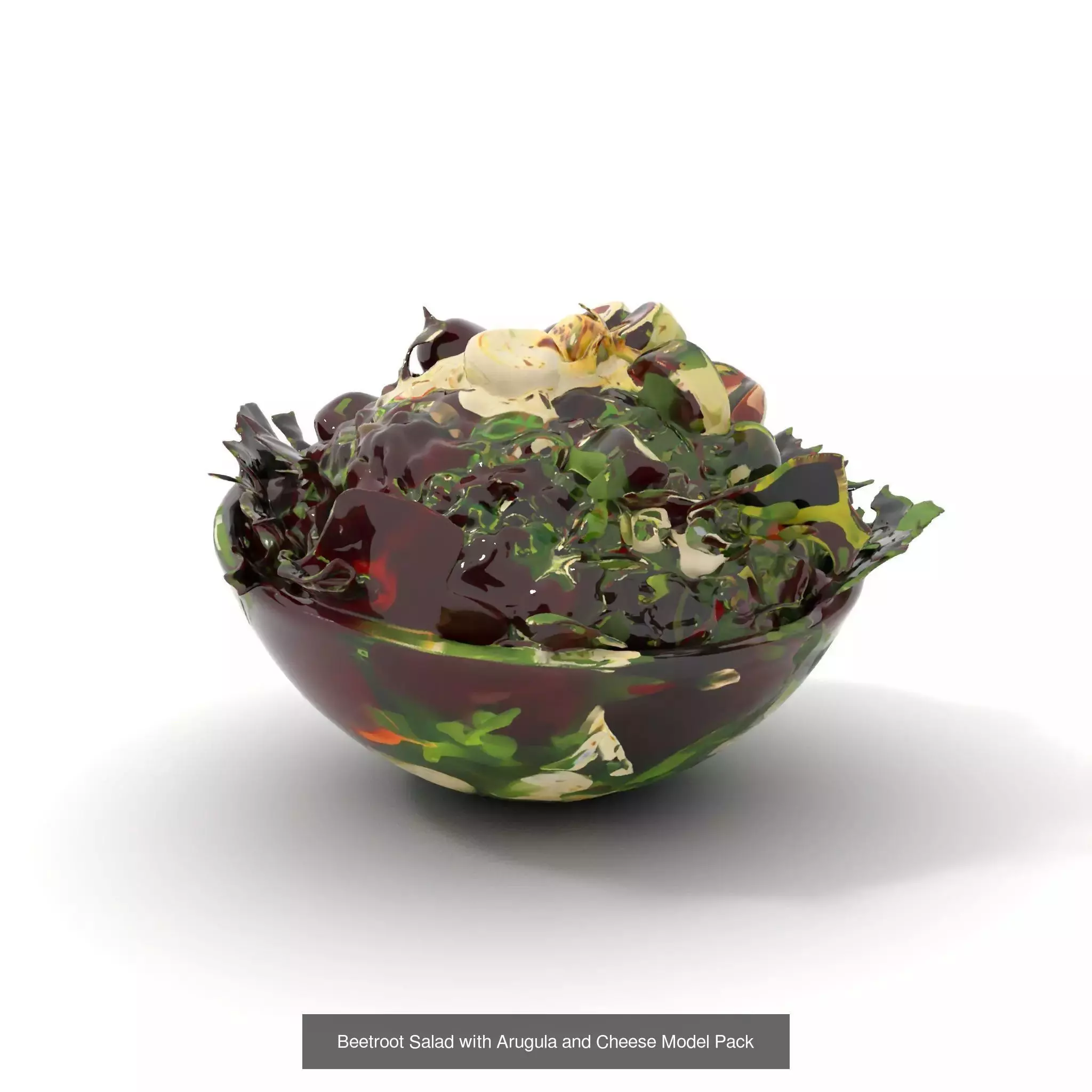 Gourmet Salad 3D Models Pack 3D Model Collection_48