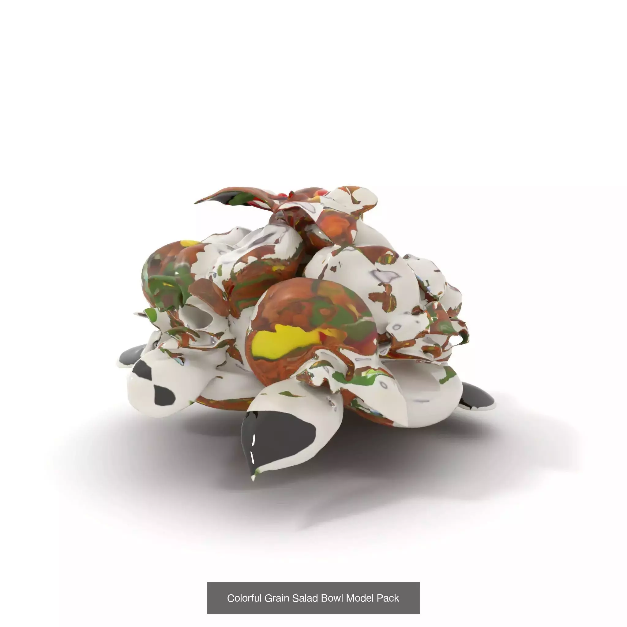 Gourmet Salad 3D Models Pack 3D Model Collection_47