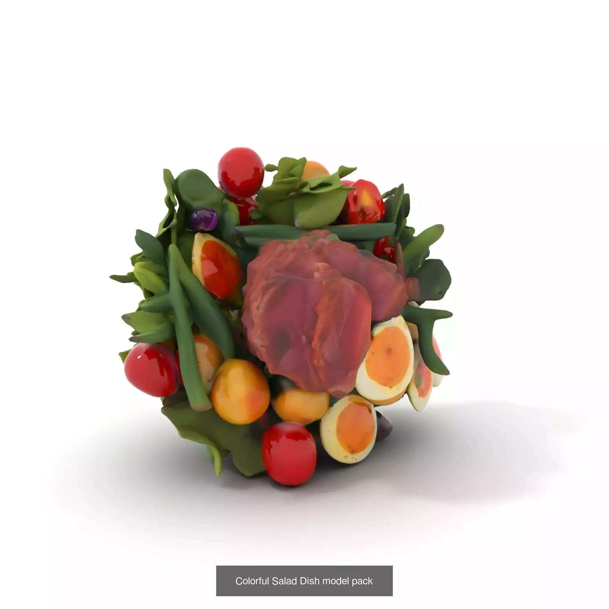 Gourmet Salad 3D Models Pack 3D Model Collection_53
