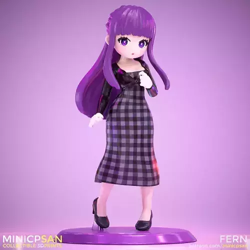 Fern - Sweet Purple Charm Outfit - Frieren Beyond Journeys End