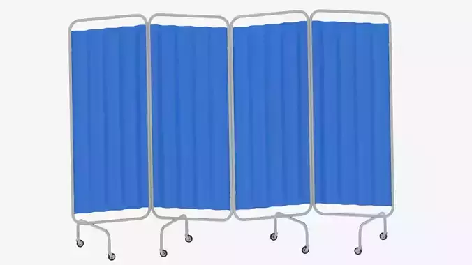 Cartoon Hospital Folding Screen