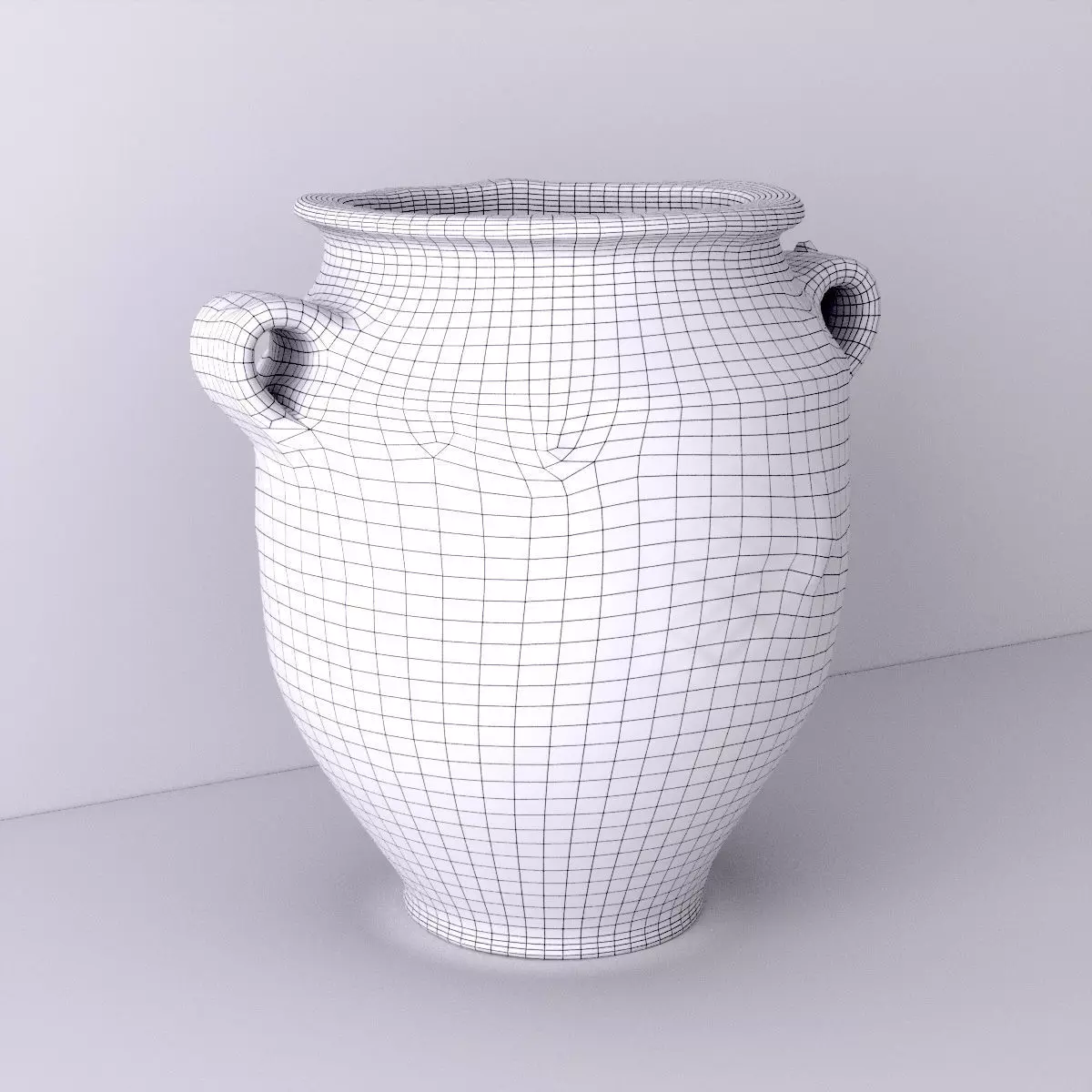 French Terracotta Pot A Confit 1 3D model_1