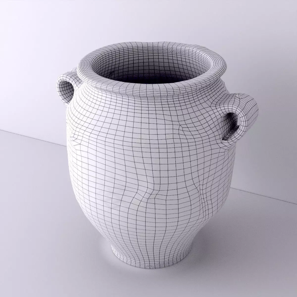 French Terracotta Pot A Confit 1 3D model_5