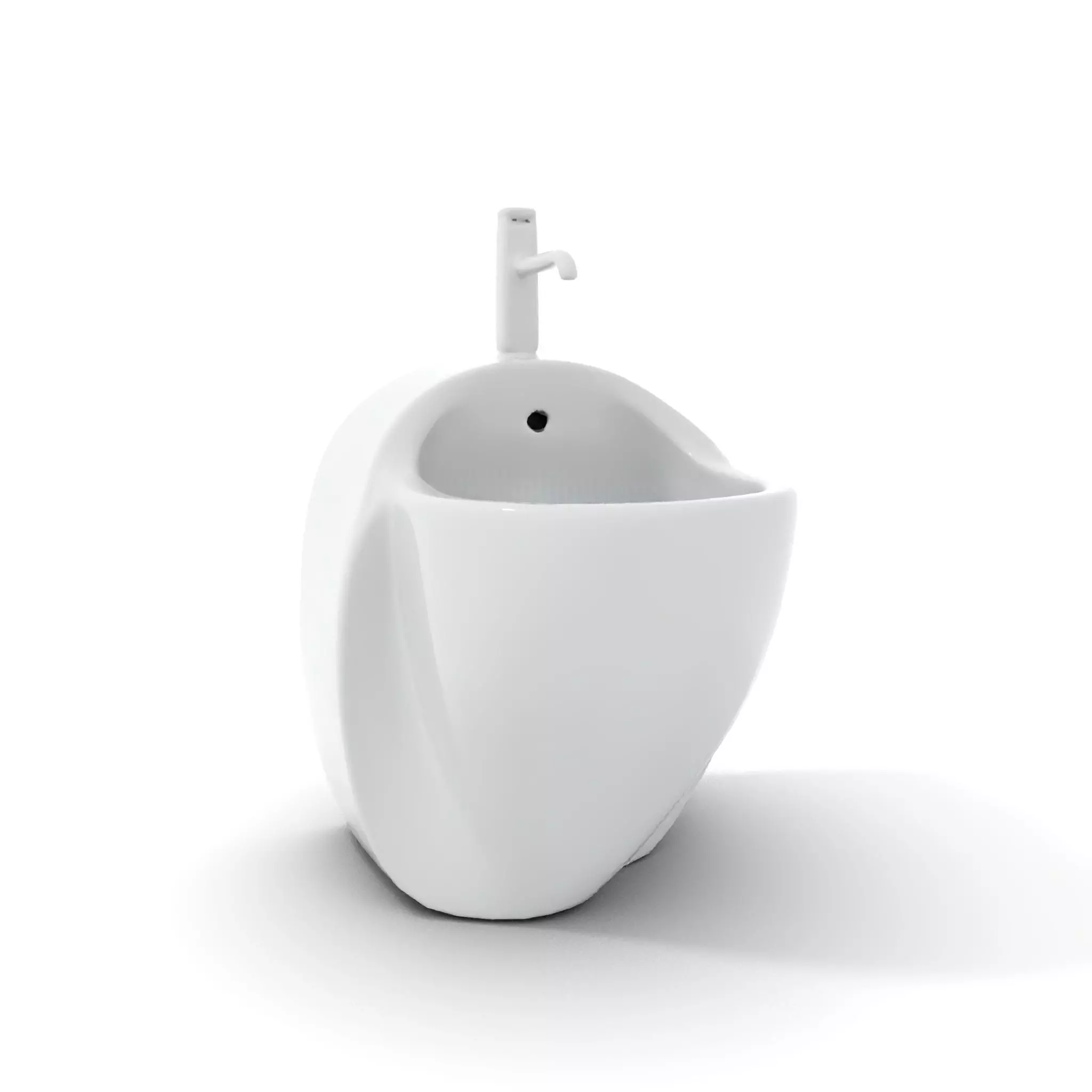 Modern White Urinal model pack Low-poly 3D model_5