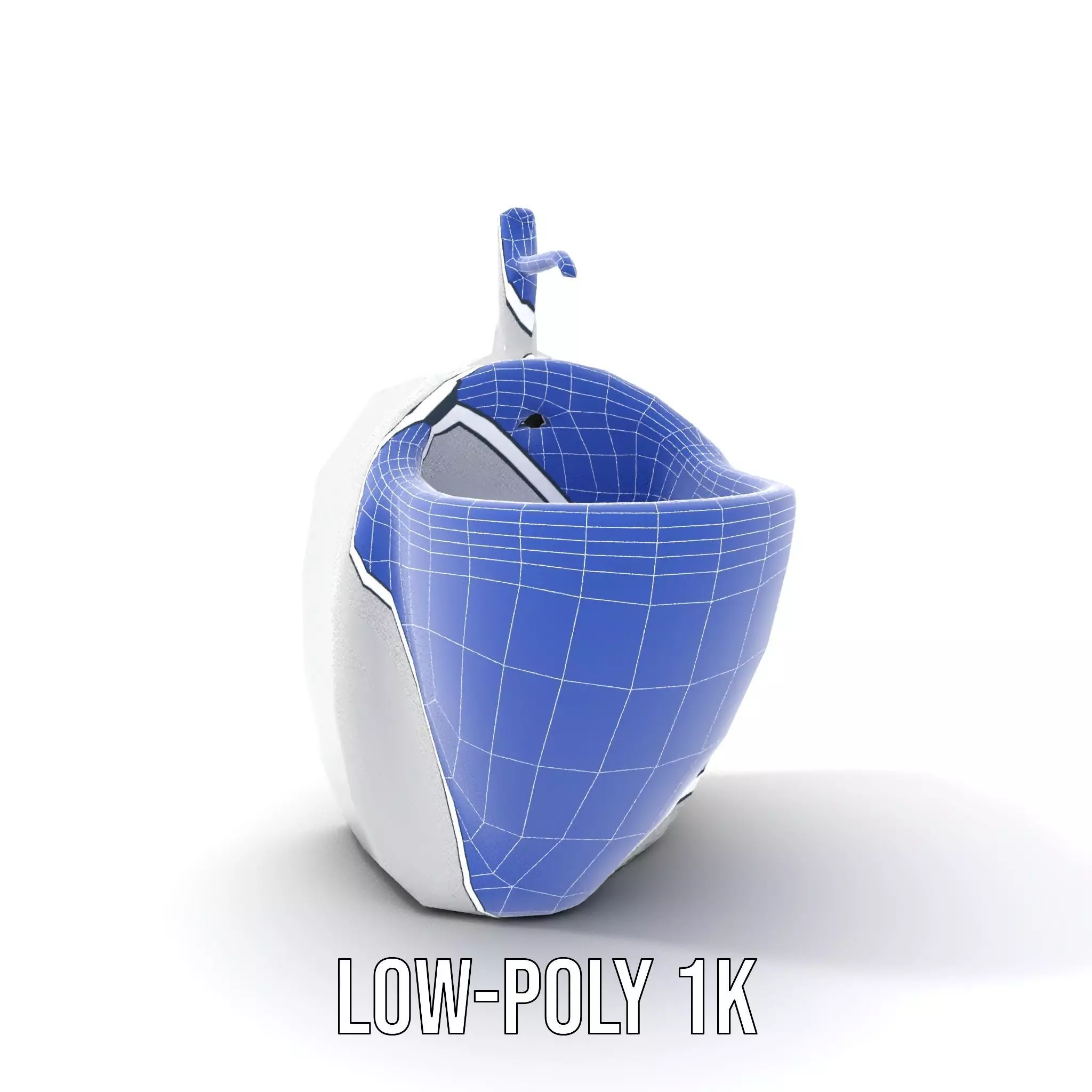 Modern White Urinal model pack Low-poly 3D model_19