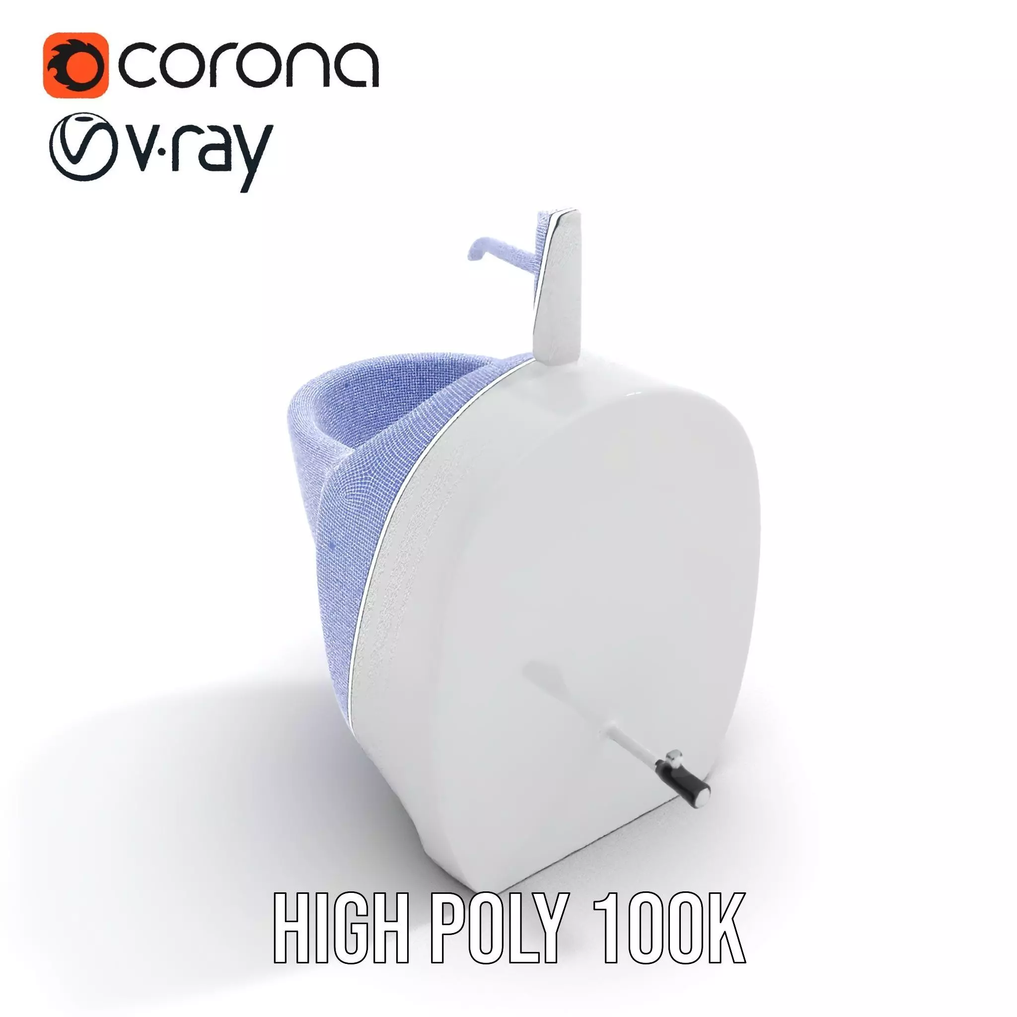 Modern White Urinal model pack Low-poly 3D model_23