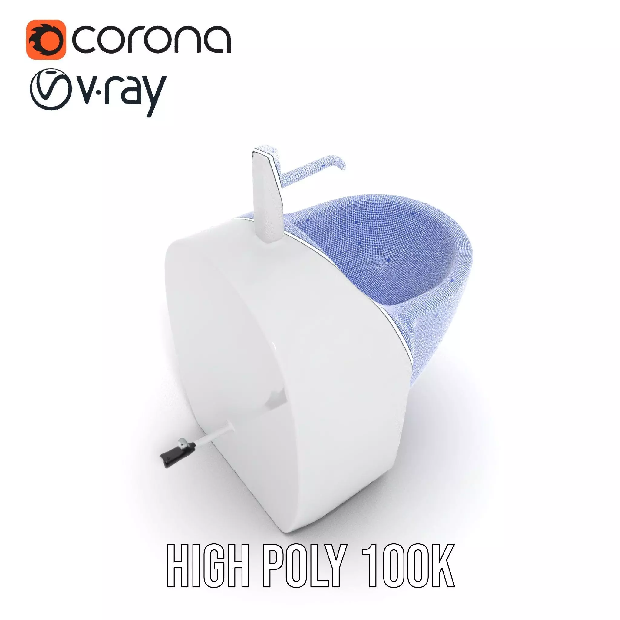 Modern White Urinal model pack Low-poly 3D model_26