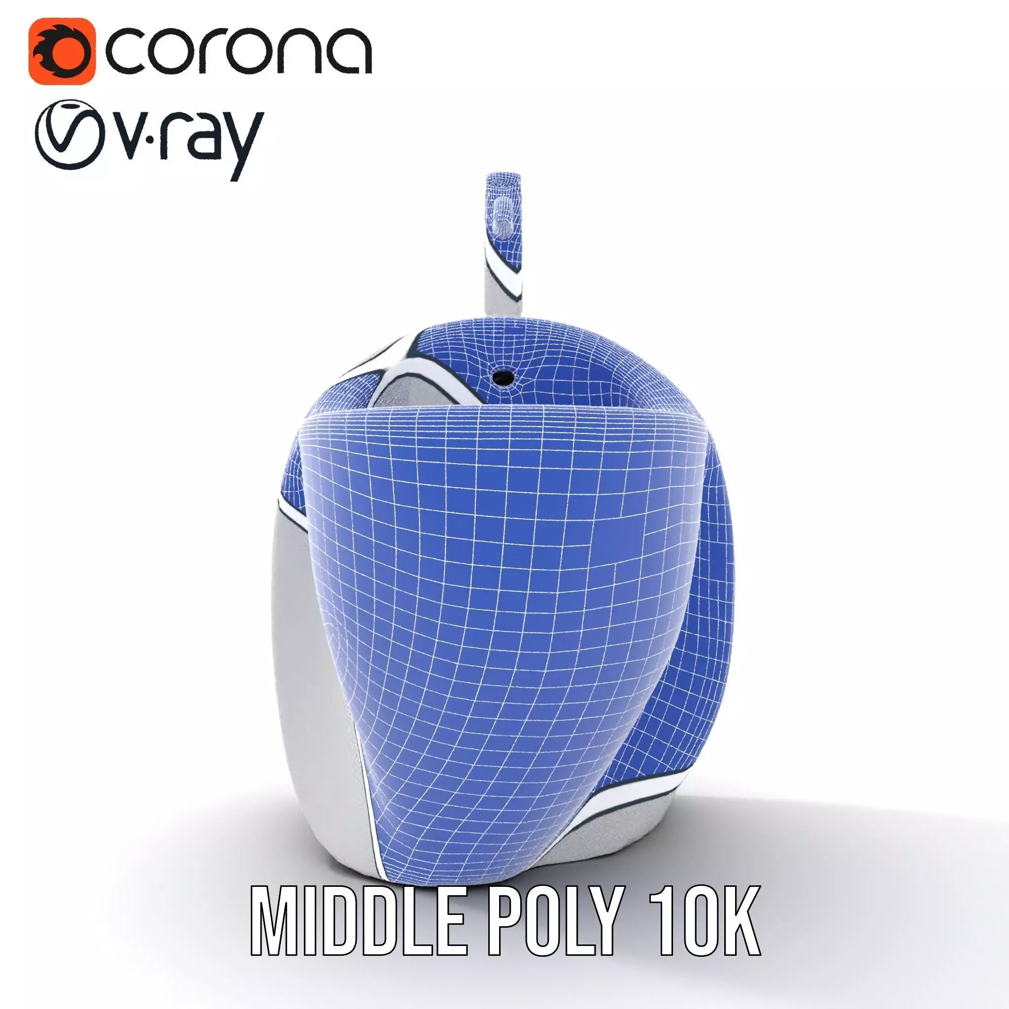 Modern White Urinal model pack Low-poly 3D model_24