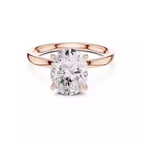 Flower Basket Set Oval Cut Diamond Engagement Ring 3DM STL Video