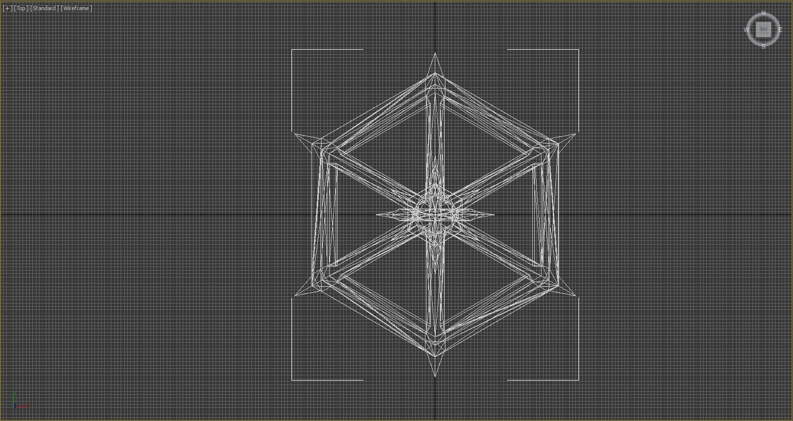 Hanging Iron Lantern Glowing Low-poly 3D model_7