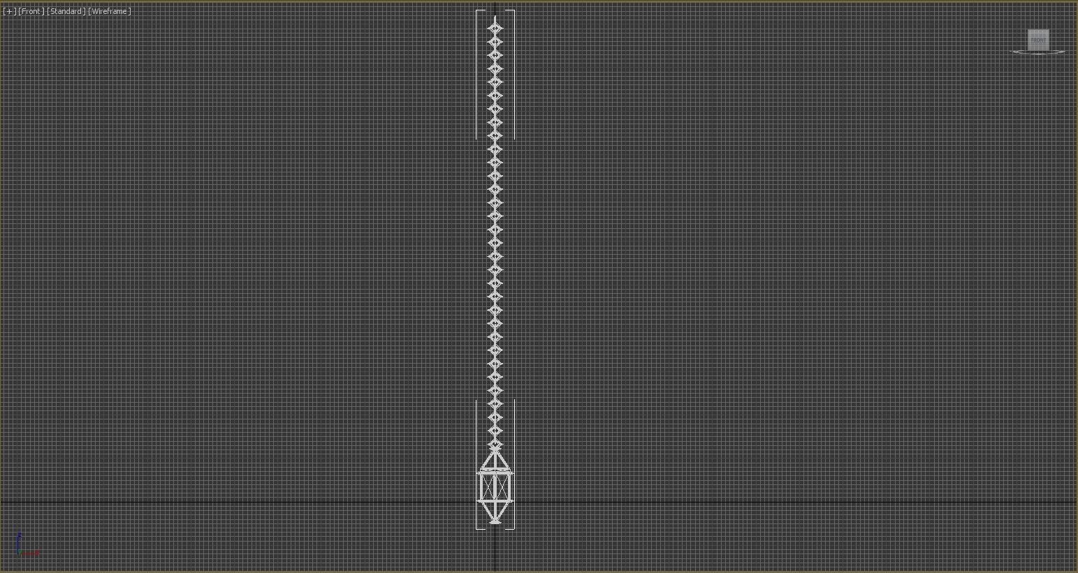 Hanging Iron Lantern Glowing Low-poly 3D model_6