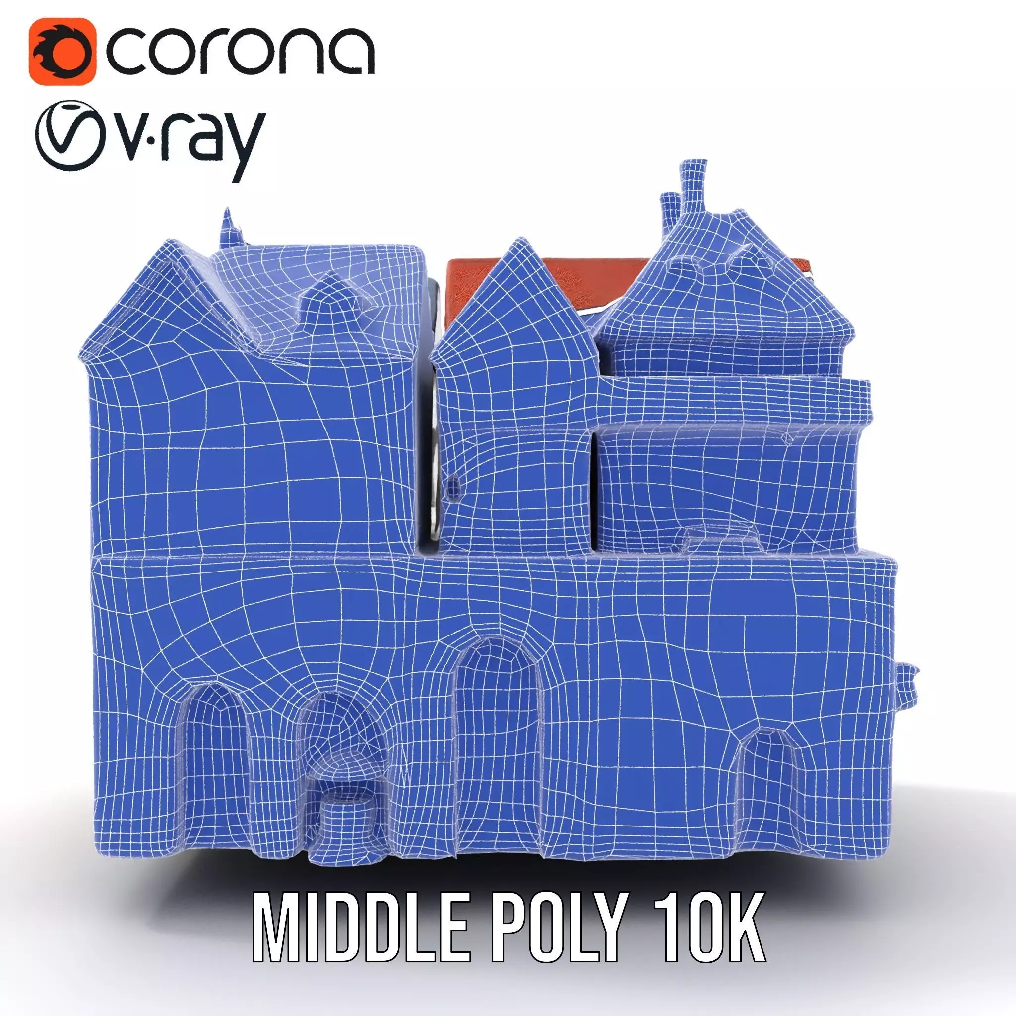 Rustic German Townhouse model pack Low-poly 3D model_18