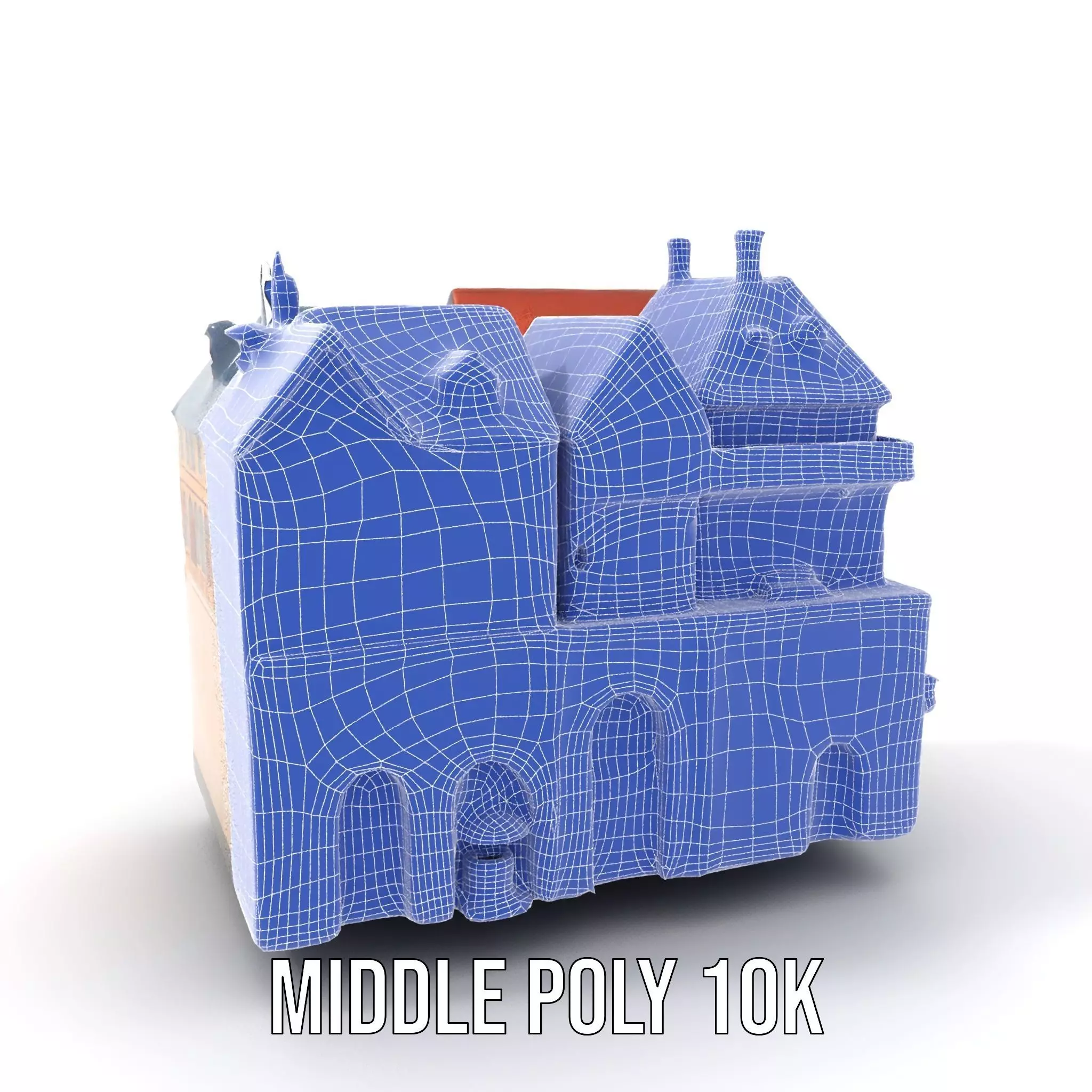 Rustic German Townhouse model pack Low-poly 3D model_26